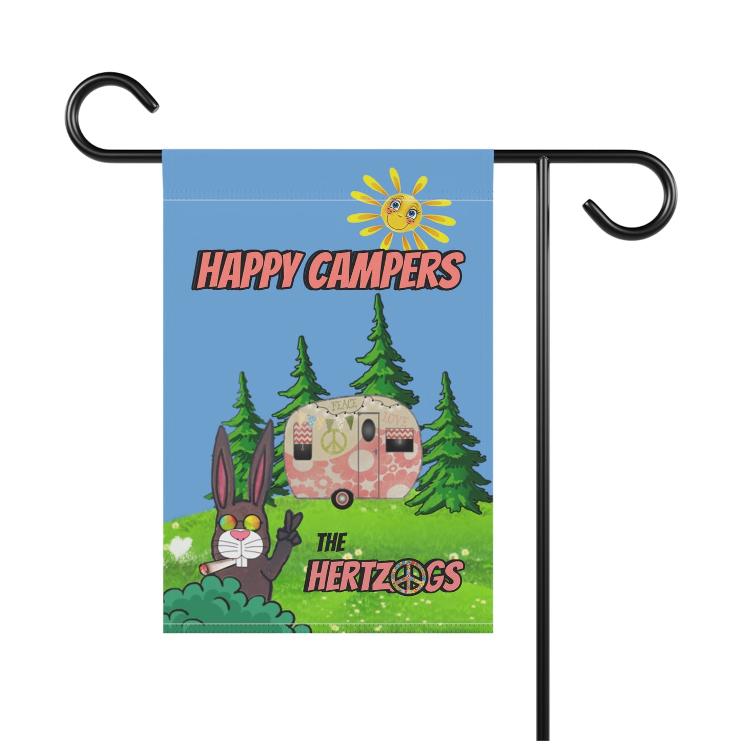 Happy Campers - Custom Garden & House Banner