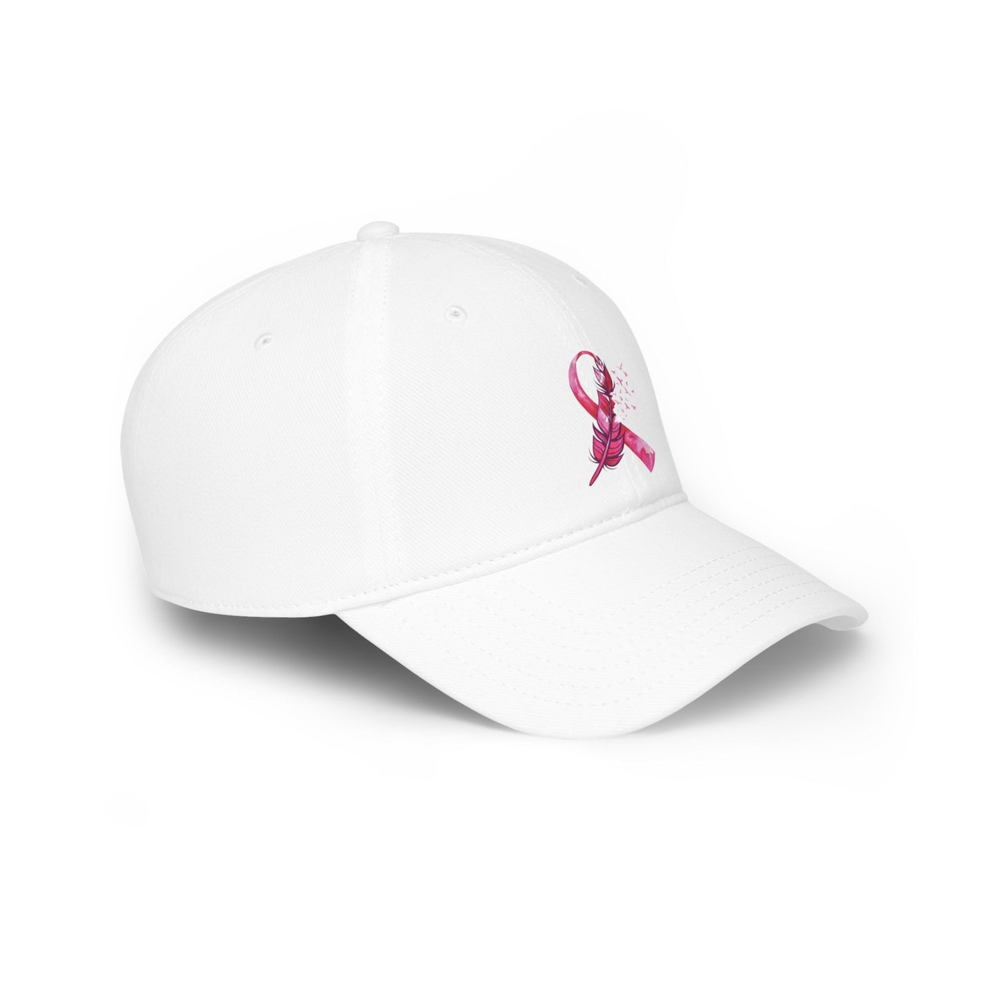 Breast Cancer Awareness Feather - Low Profile Baseball Cap