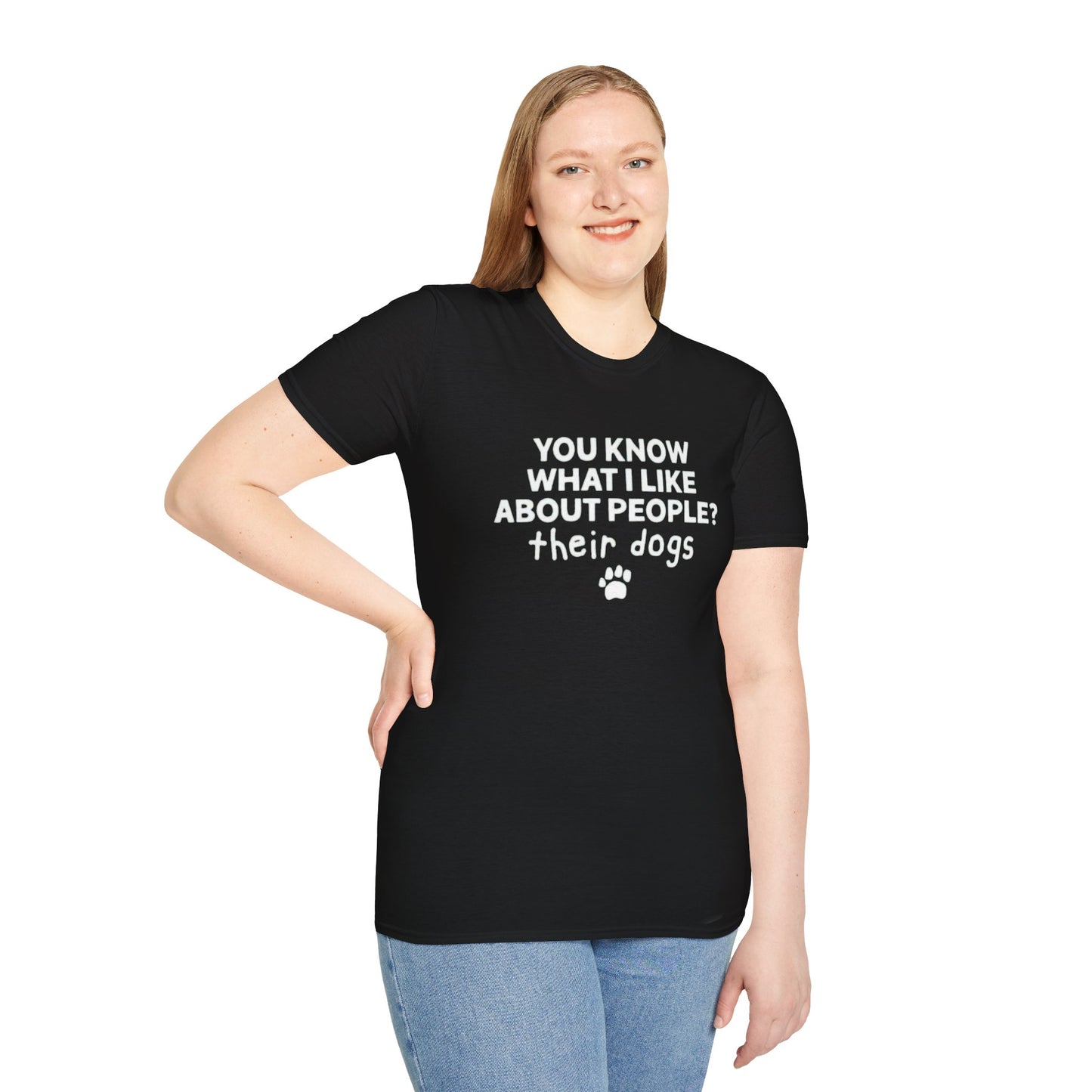 You know what I like about people - Unisex Softstyle T-Shirt | Comfortable Everyday Wear | Perfect for Casual Outings