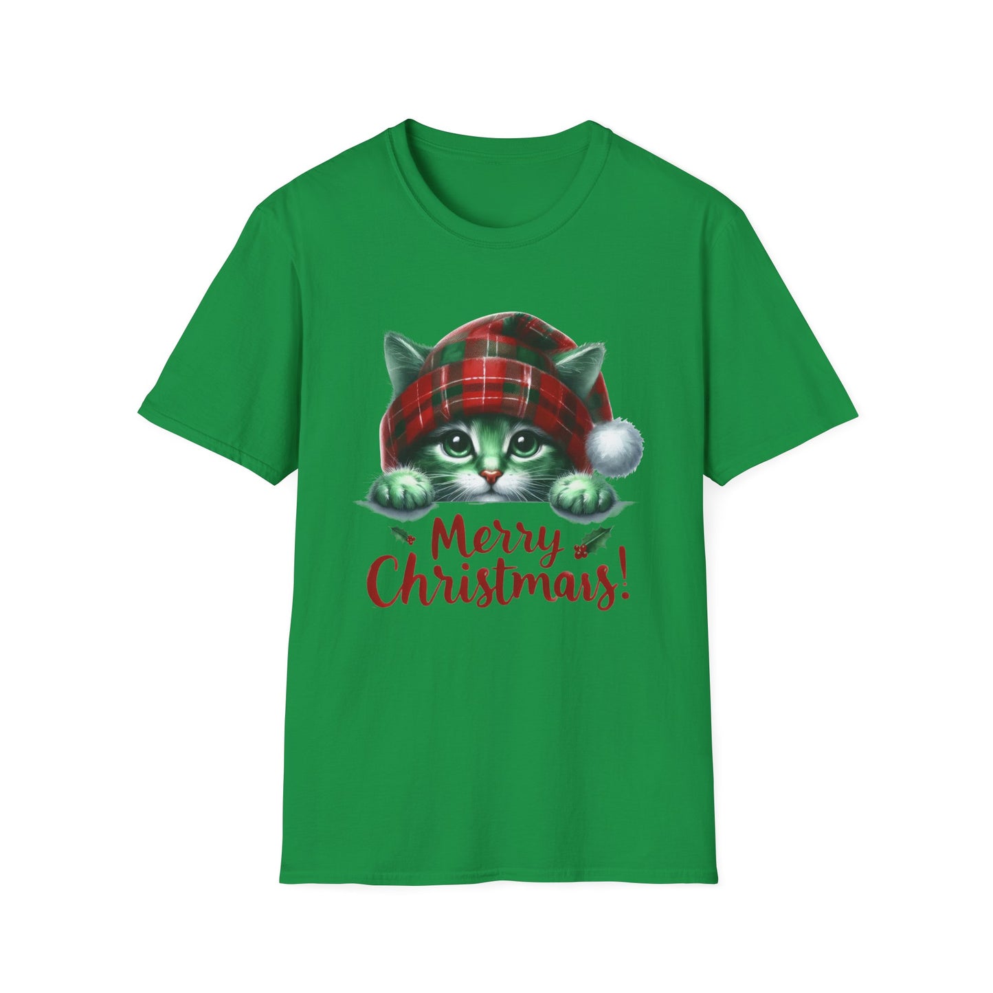 Merry Christmas Kitty - Unisex Softstyle T-Shirt