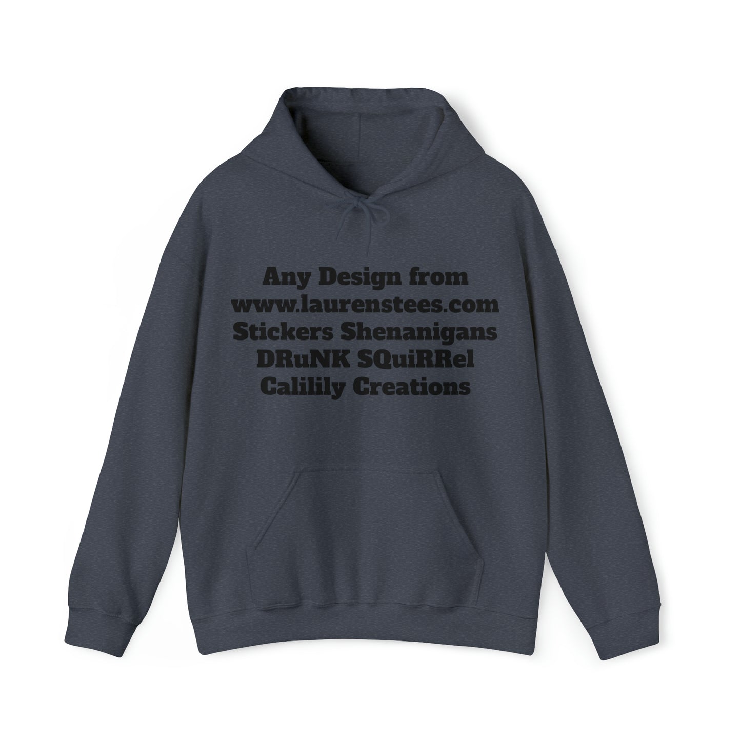 Custom or Any Design on Site Hoodie FRONT AND BACK DESIGNS - Unisex Heavy Blend™ Hooded Sweatshirt