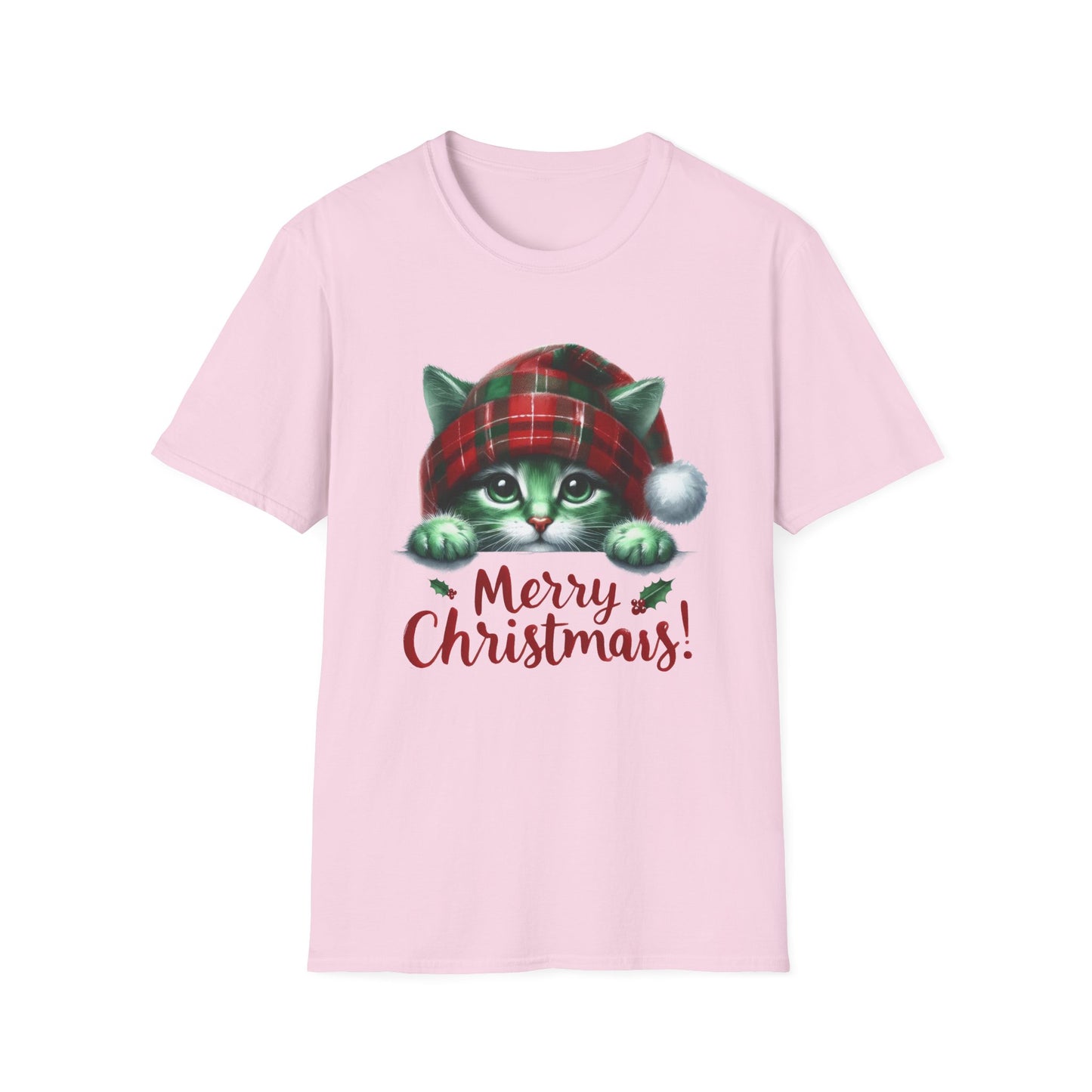 Merry Christmas Kitty - Unisex Softstyle T-Shirt