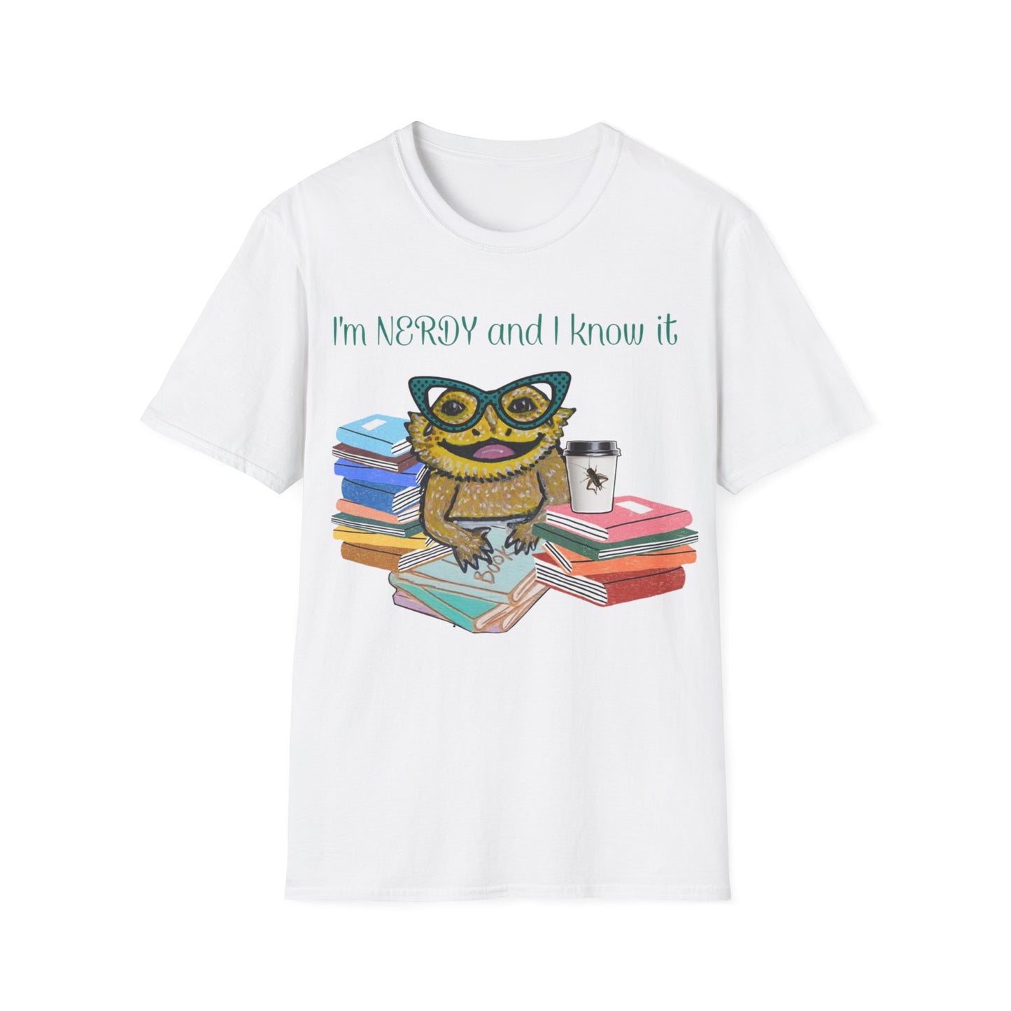 I'm Nerdy & I Know It Beardie - Unisex Softstyle T-Shirt