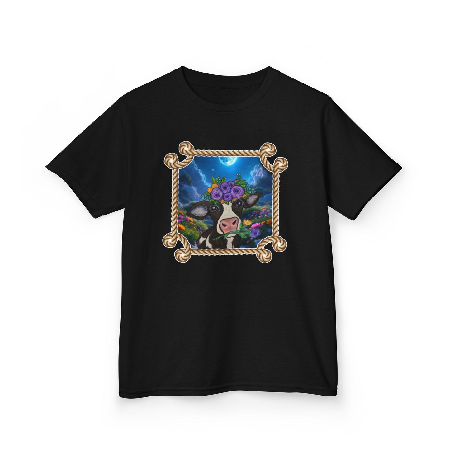 Whimsical Nature Kids Tee with Cute Animal Design