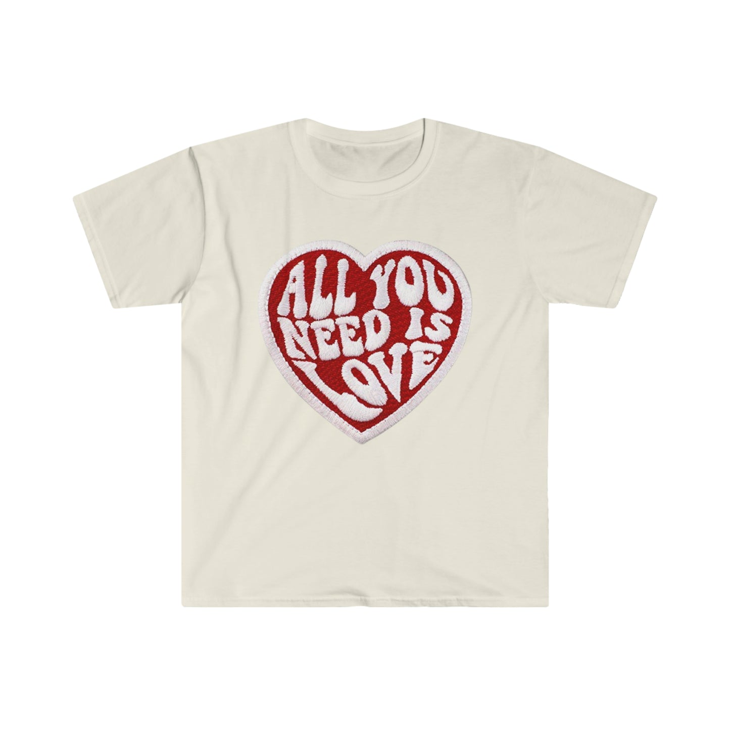 All you need is love Patch - Unisex Softstyle T-Shirt