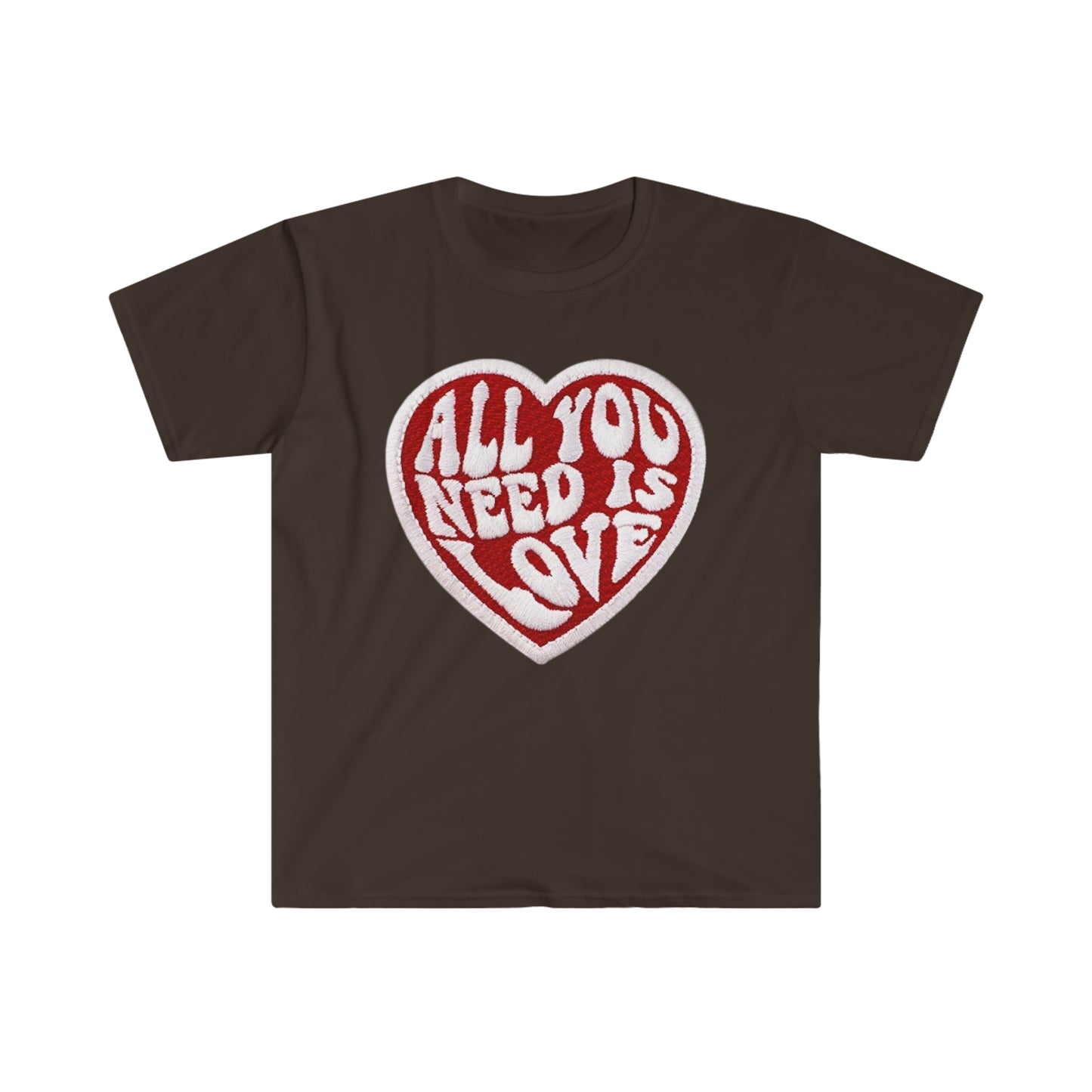 All you need is love Patch - Unisex Softstyle T-Shirt