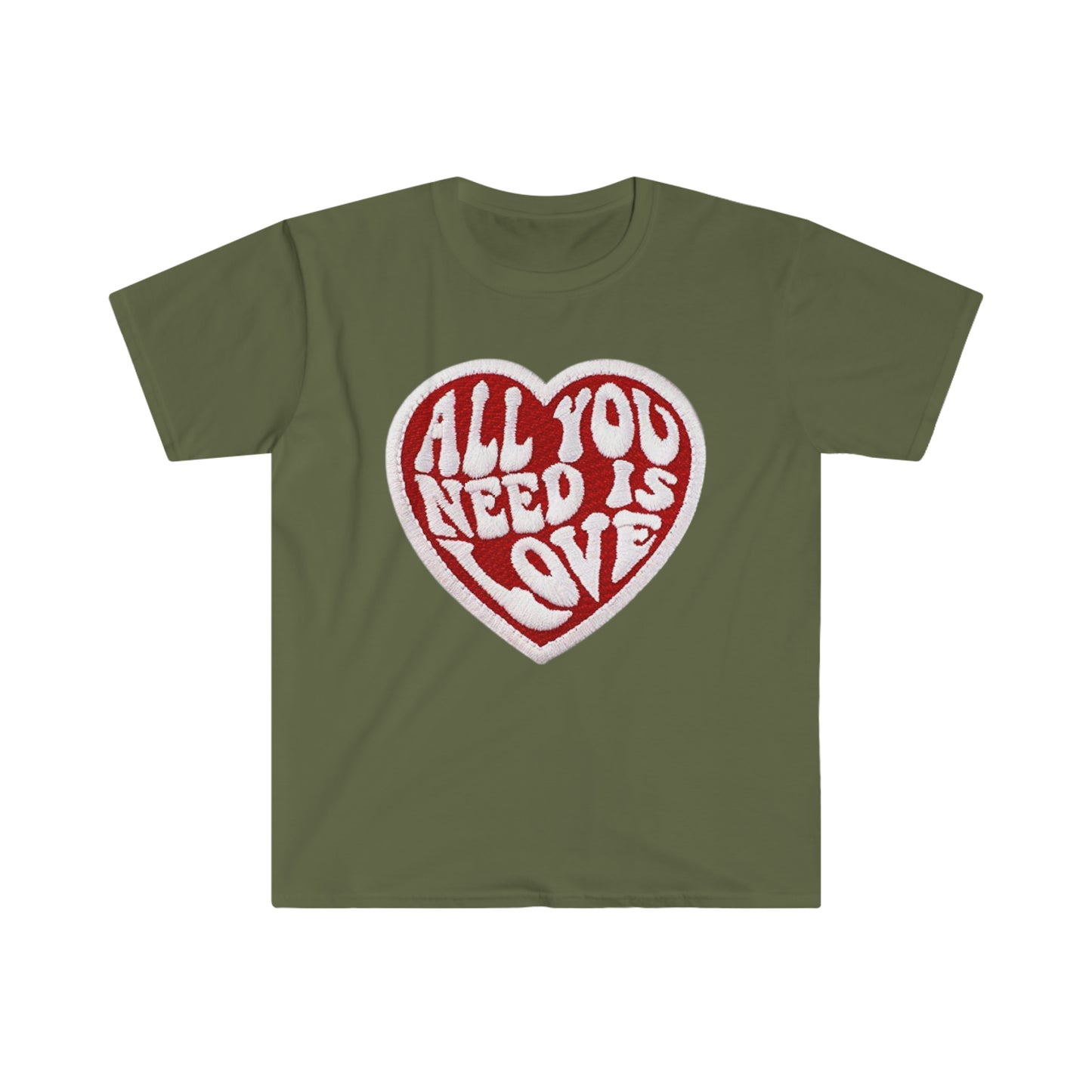 All you need is love Patch - Unisex Softstyle T-Shirt