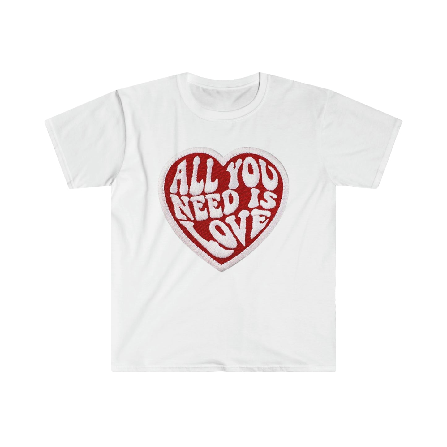 All you need is love Patch - Unisex Softstyle T-Shirt