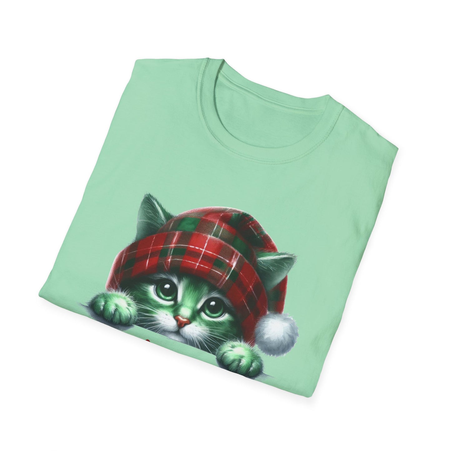 Merry Christmas Kitty - Unisex Softstyle T-Shirt