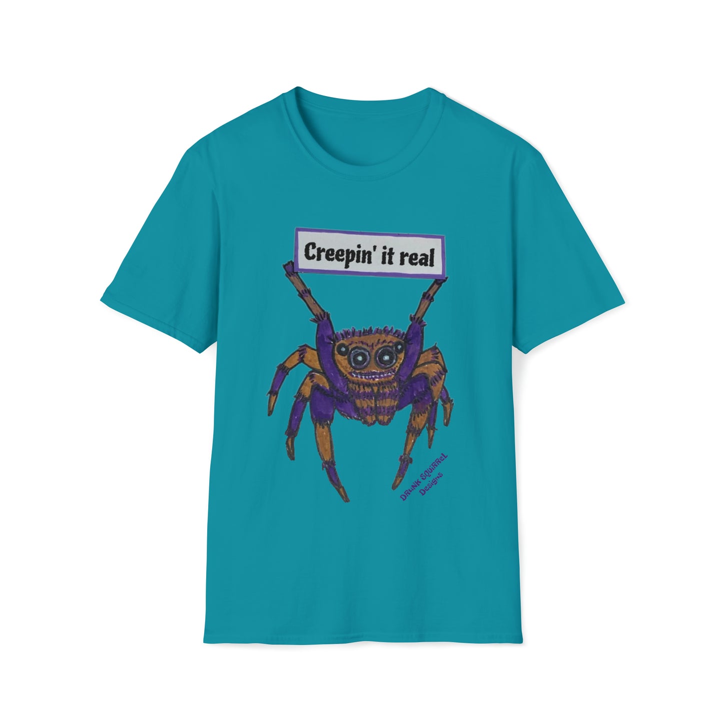 Creepin' It Real Spider - Unisex Softstyle T-Shirt