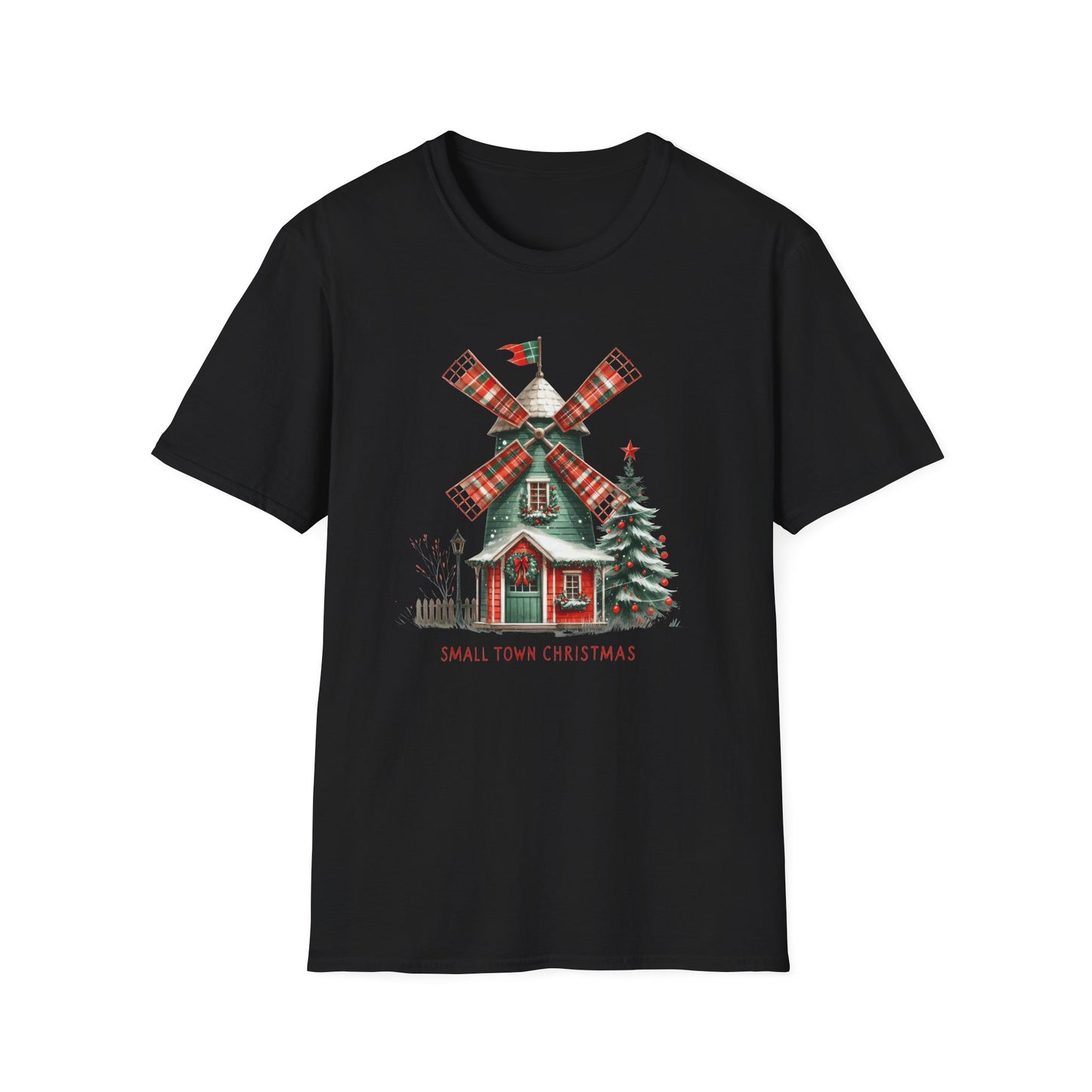 Small Town Christmas - Unisex Softstyle T-Shirt