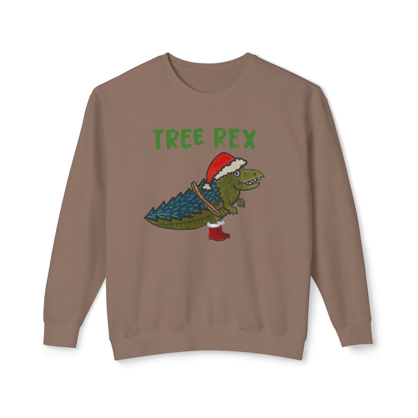 Tree Rex - Unisex Lightweight Crewneck Sweatshirt