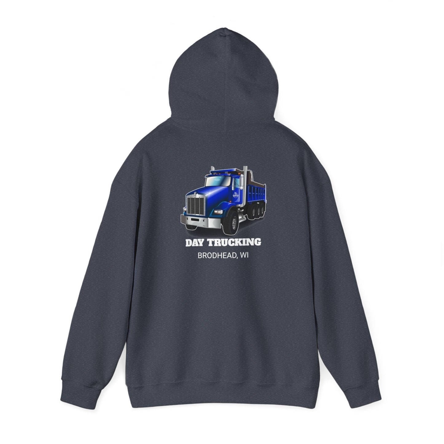 SJ Day Trucking - Hoodie FRONT AND BACK DESIGNS - Unisex Heavy Blend™ Hooded Sweatshirt