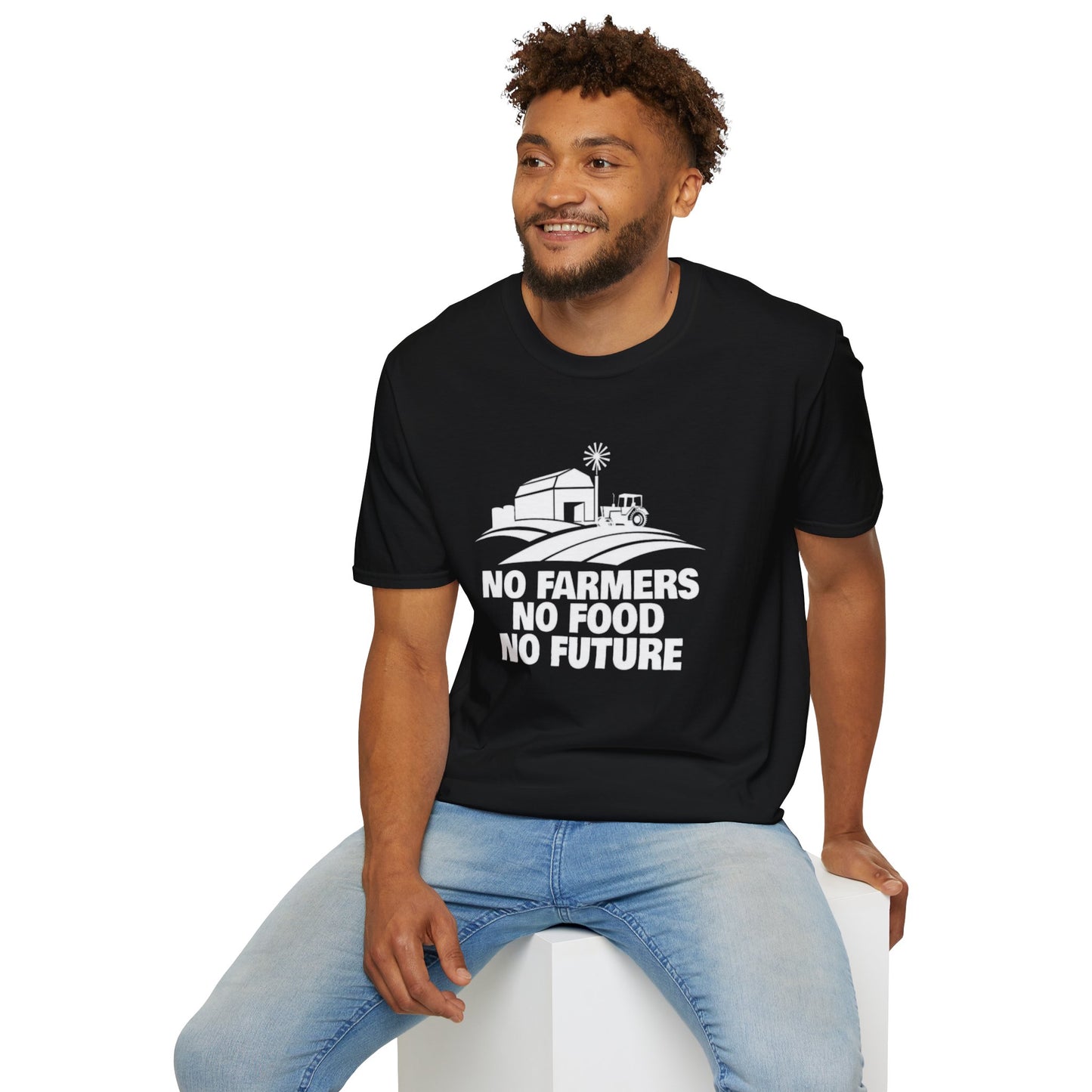 No Farmer No Food No Future - Unisex Softstyle T-Shirt