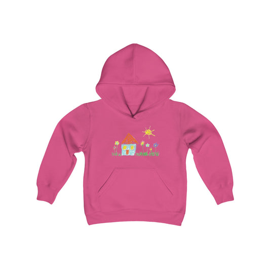 Your Child’s Art on a Shirt - Youth Heavy Blend Hooded Sweatshirt