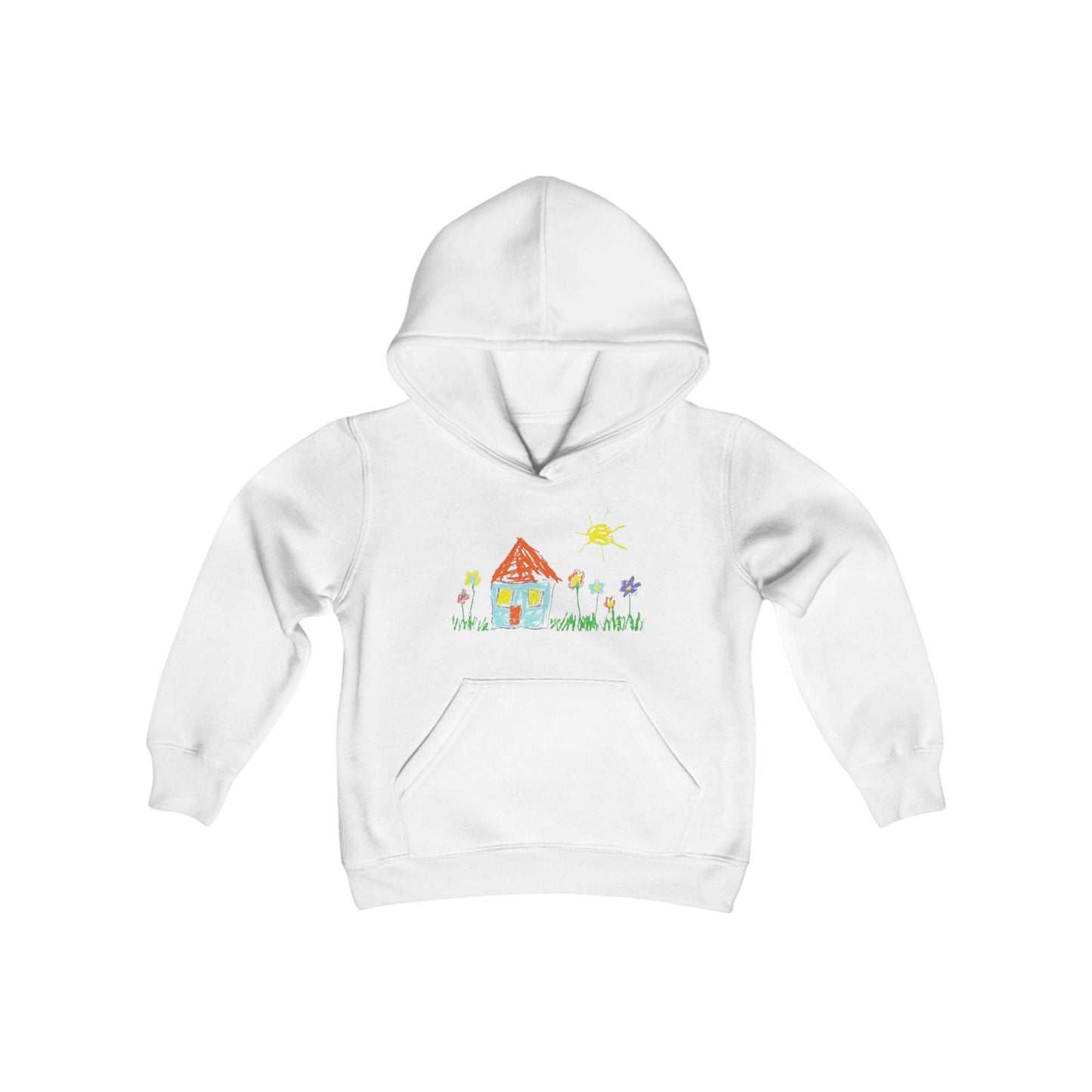 Your Child’s Art on a Shirt - Youth Heavy Blend Hooded Sweatshirt