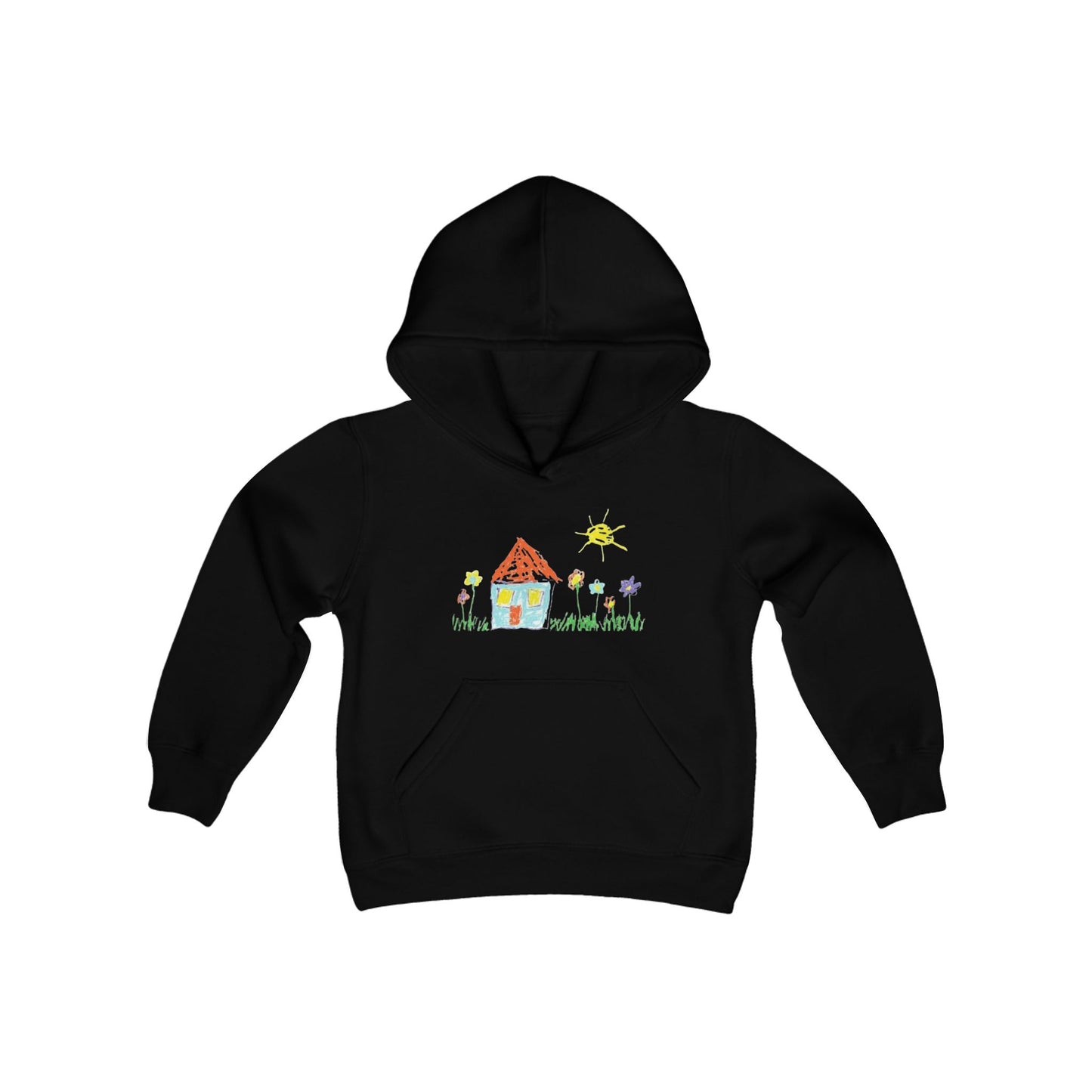 Your Child’s Art on a Shirt - Youth Heavy Blend Hooded Sweatshirt