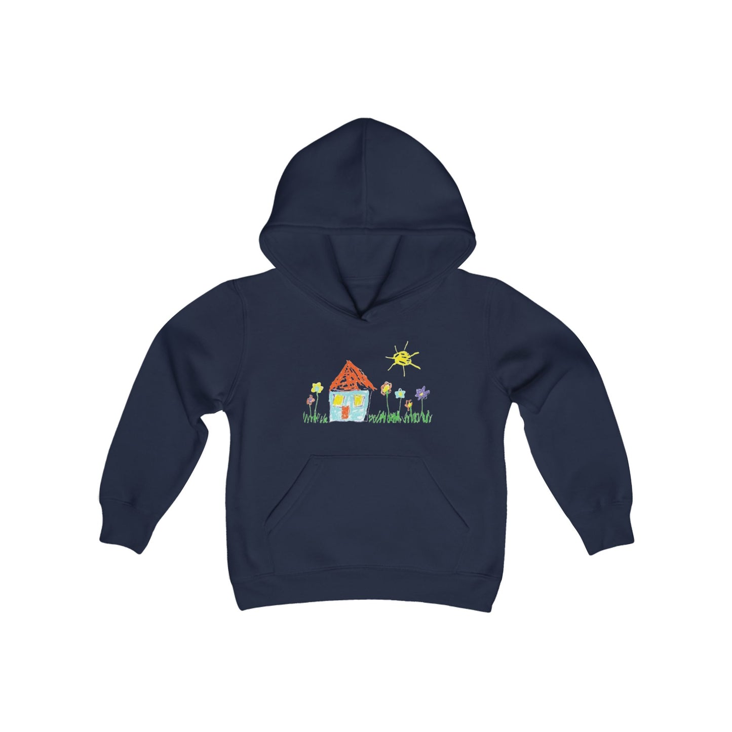 Your Child’s Art on a Shirt - Youth Heavy Blend Hooded Sweatshirt