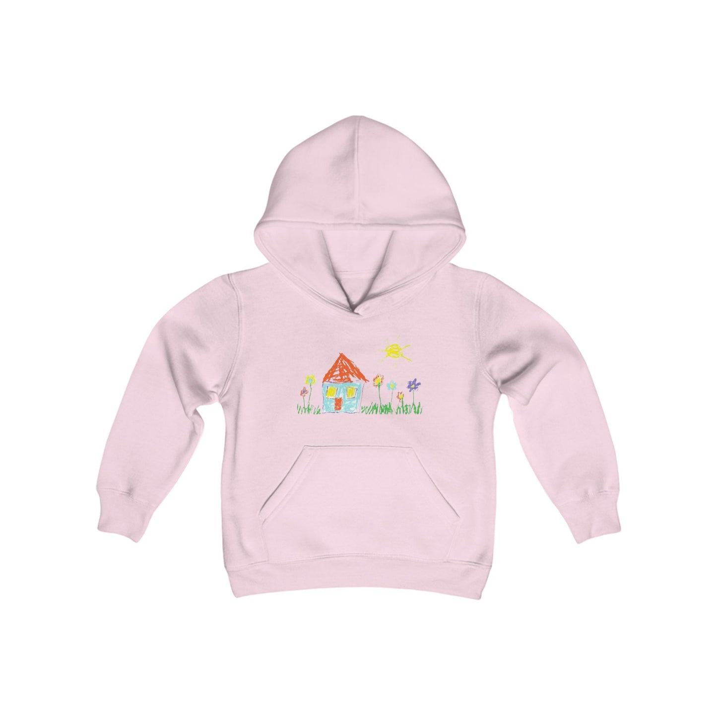 Your Child’s Art on a Shirt - Youth Heavy Blend Hooded Sweatshirt