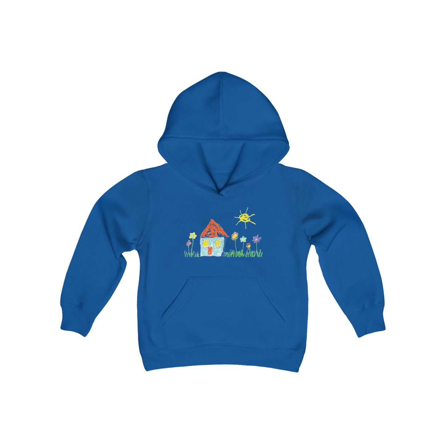 Your Child’s Art on a Shirt - Youth Heavy Blend Hooded Sweatshirt