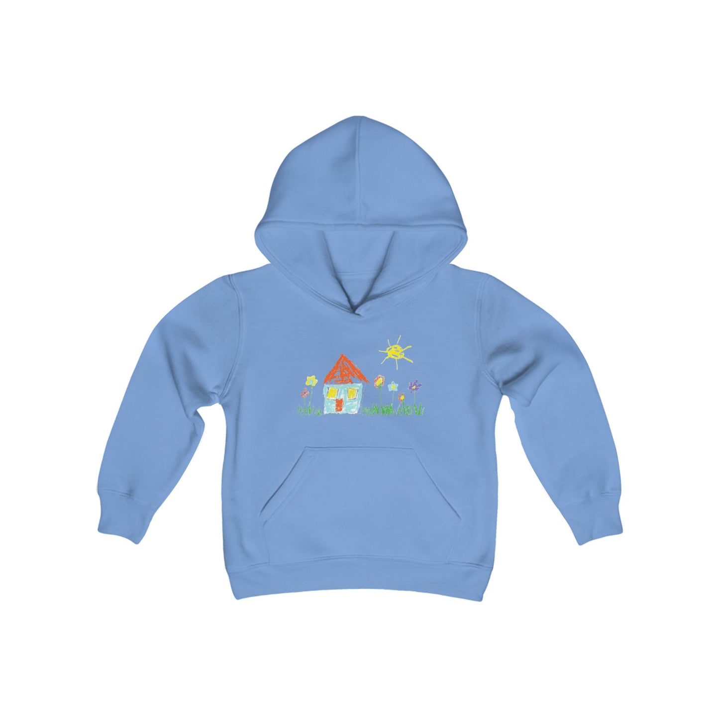 Your Child’s Art on a Shirt - Youth Heavy Blend Hooded Sweatshirt