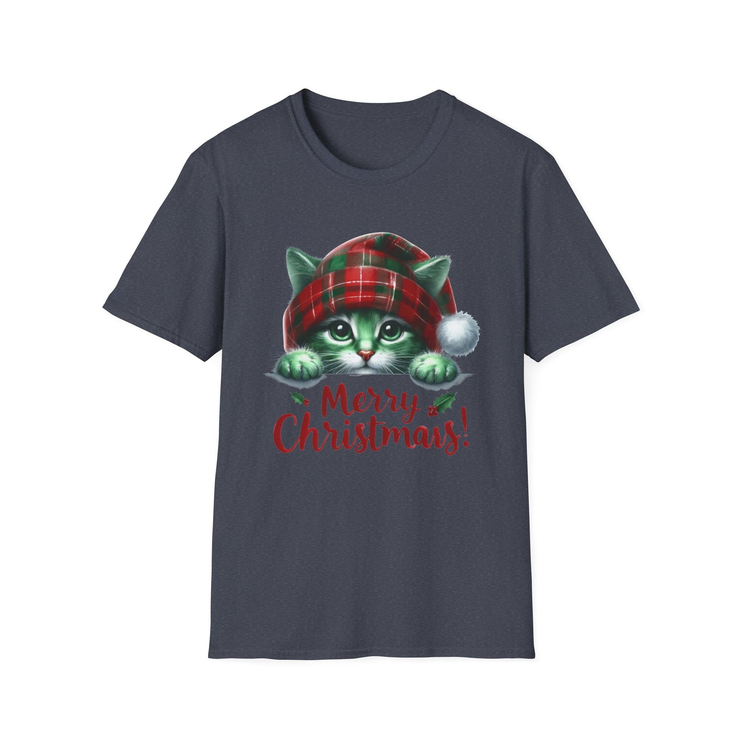 Merry Christmas Kitty - Unisex Softstyle T-Shirt