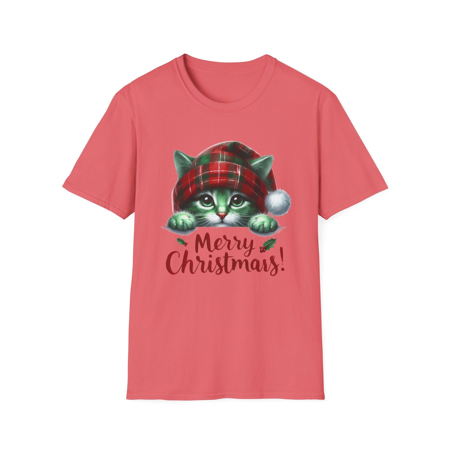 Merry Christmas Kitty - Unisex Softstyle T-Shirt