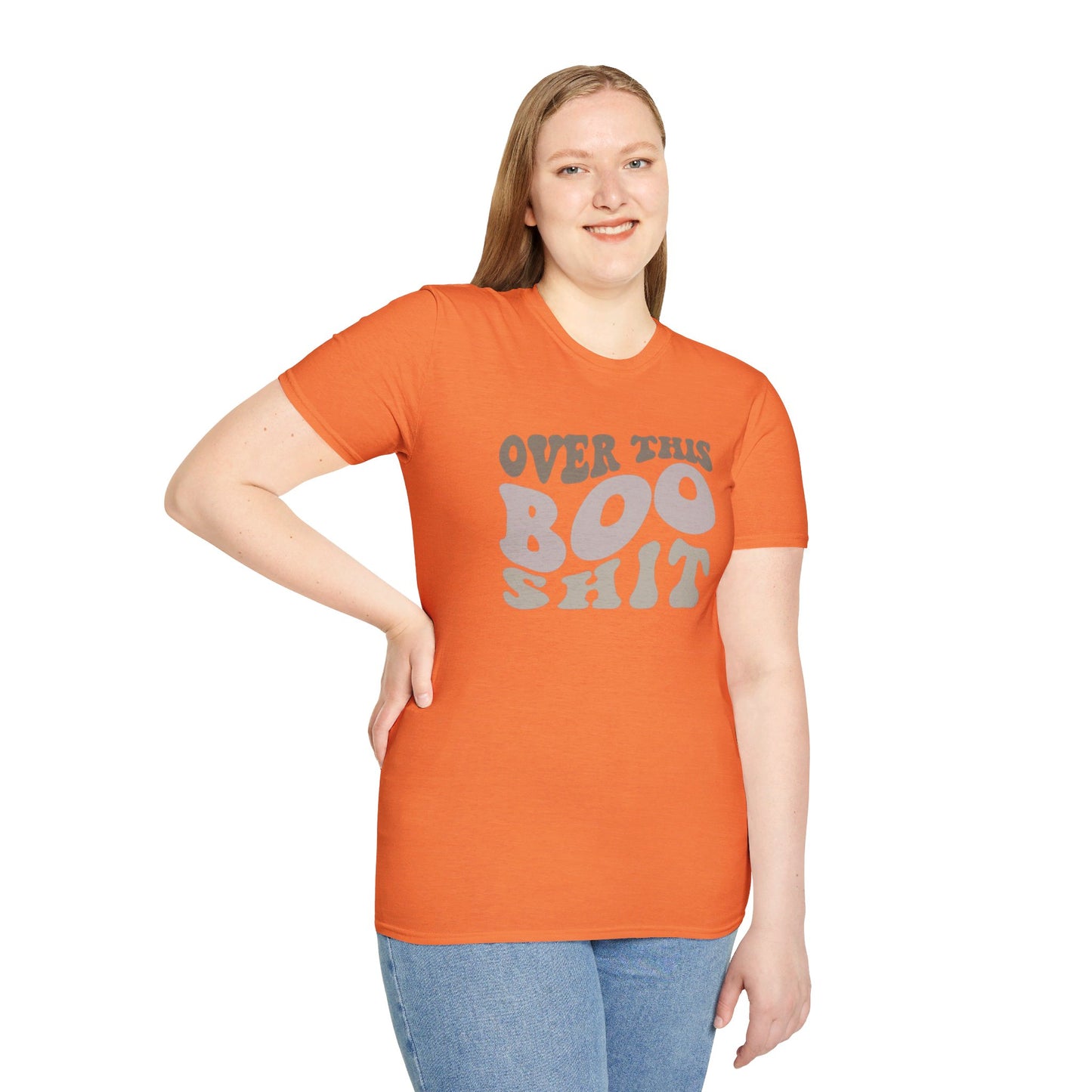 Over This Boo Shit - Unisex Softstyle T-Shirt