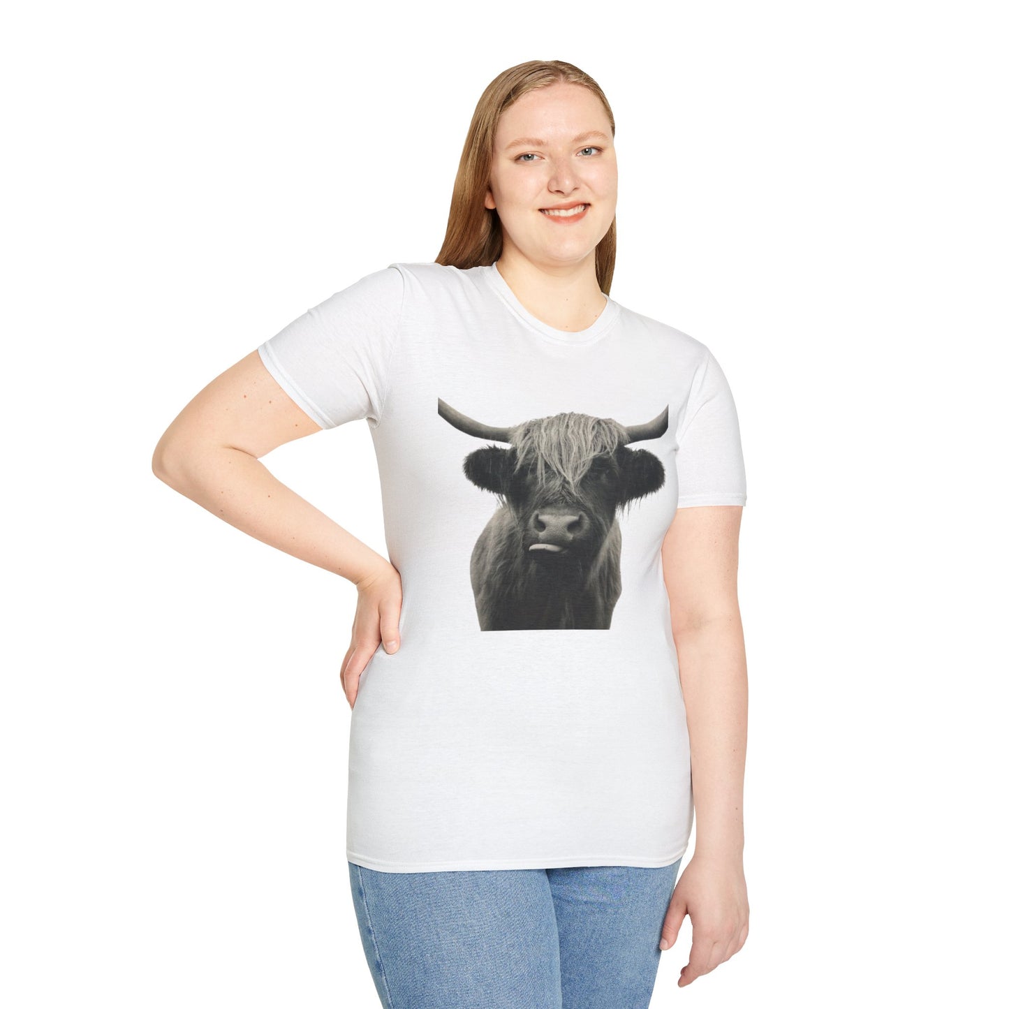 Just a Highland Cow - Unisex Softstyle T-Shirt