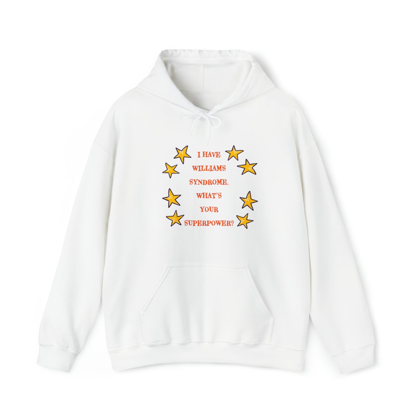 Williams Syndrome Superpower Stars - Unisex Heavy Blend™ Hooded Sweatshirt