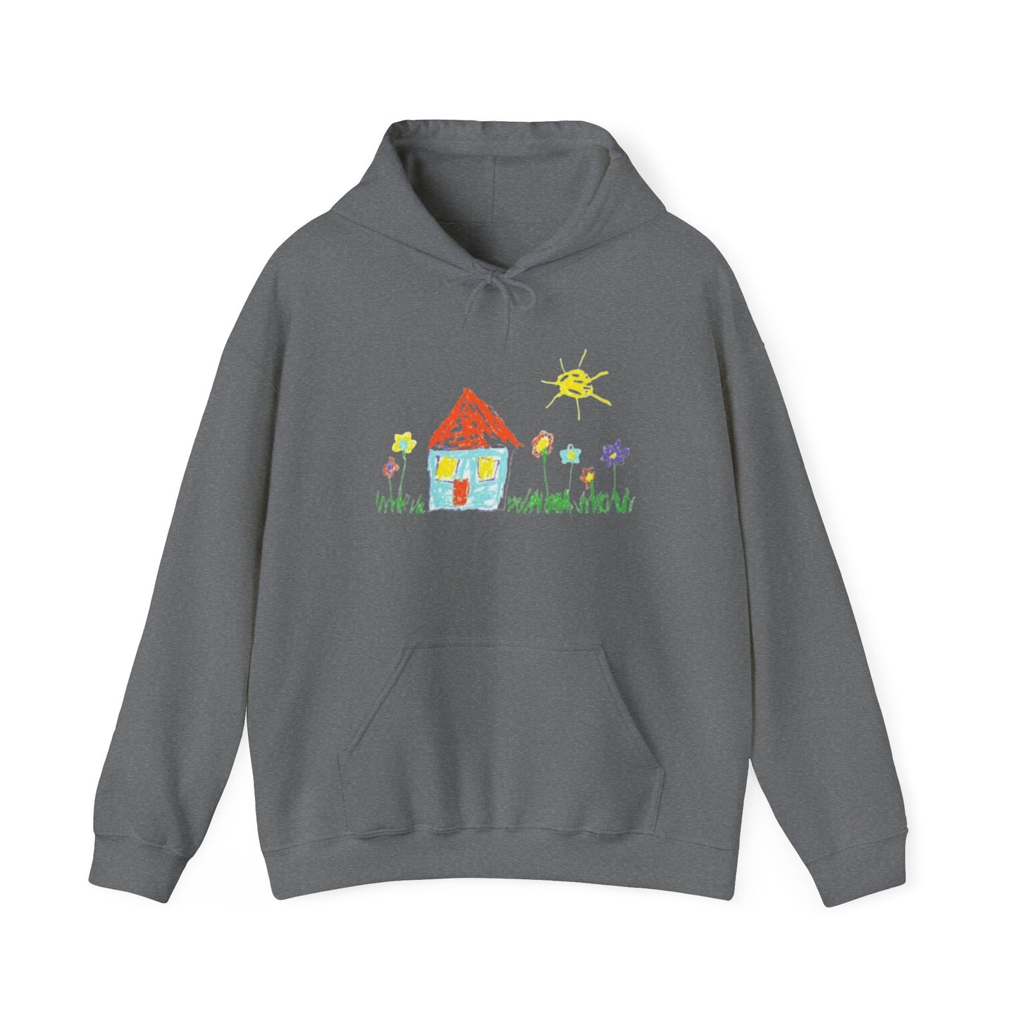 Your Childs Art on a Shirt - Adult Unisex Heavy Blend™ Hooded Sweatshirt