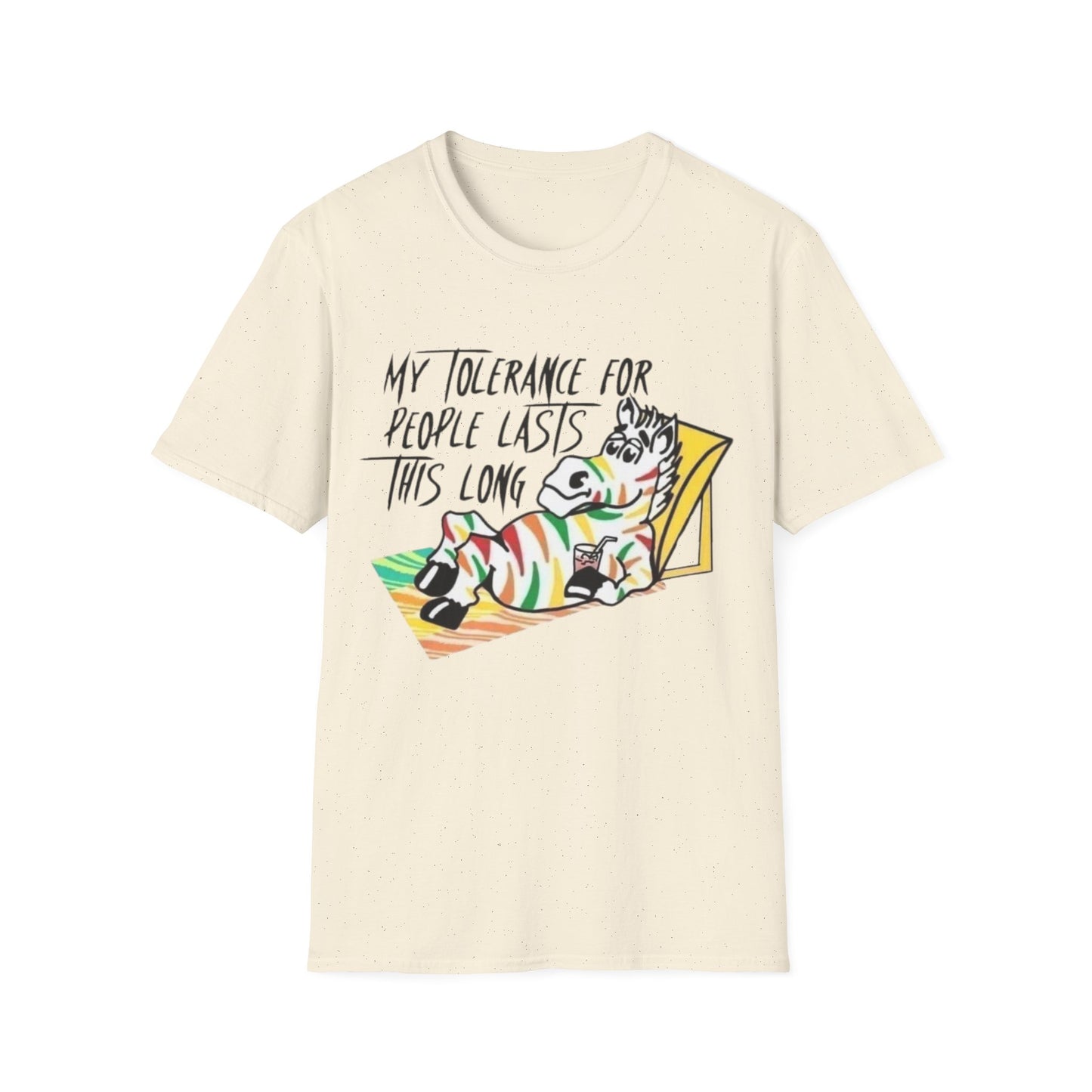 My Tolerance for people Fruit Stripe - Unisex Softstyle T-Shirt