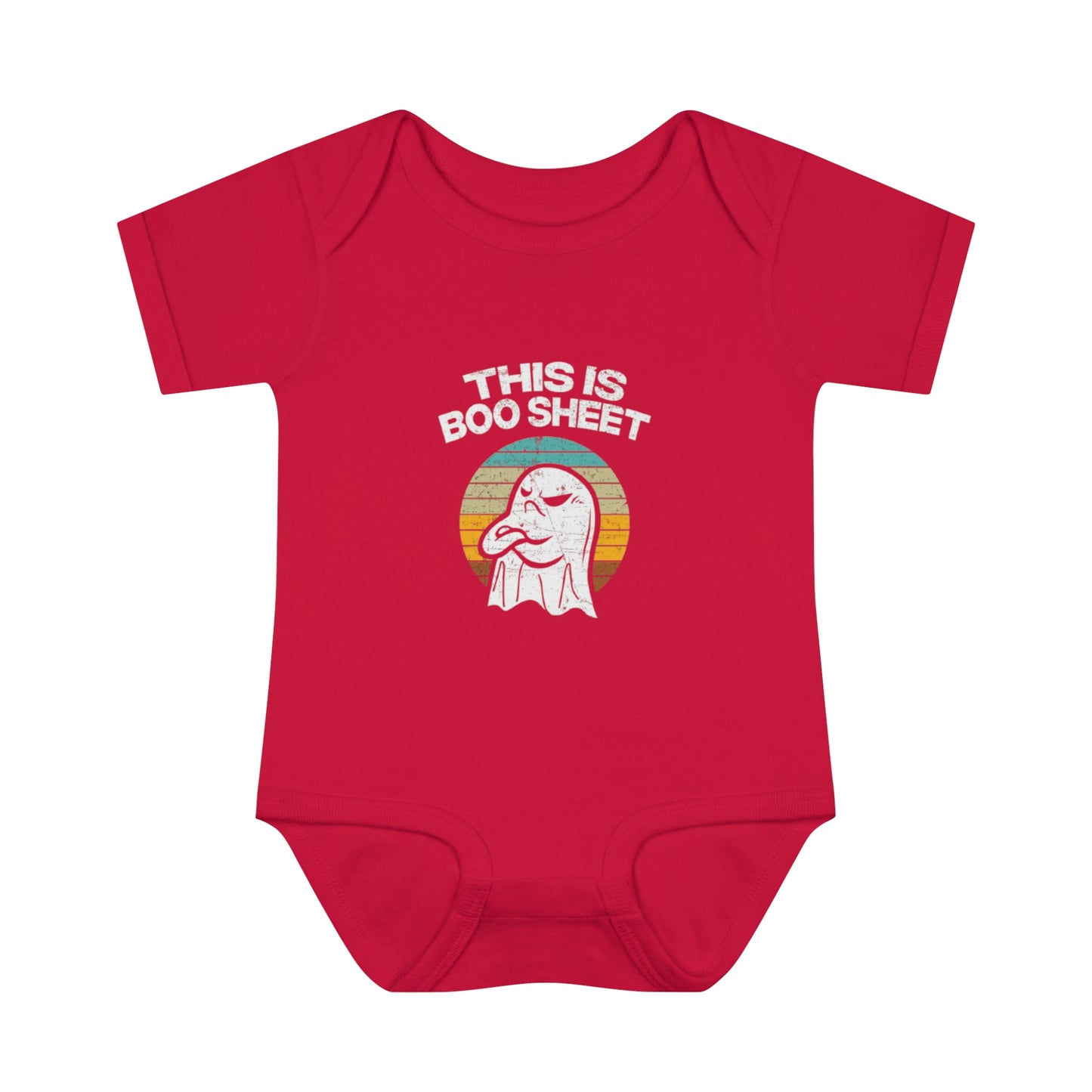 This is Boo Sheet - Infant Baby Rib Bodysuit