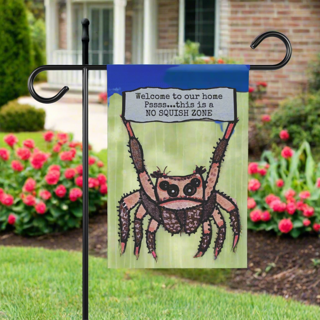 Welcome to our home...No squish zone - Garden & House Banner