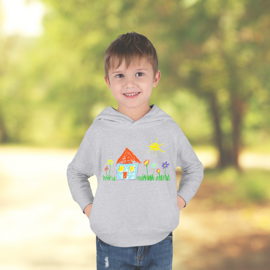 Your Childs Art on a Shirt - Toddler Pullover Fleece Hoodie