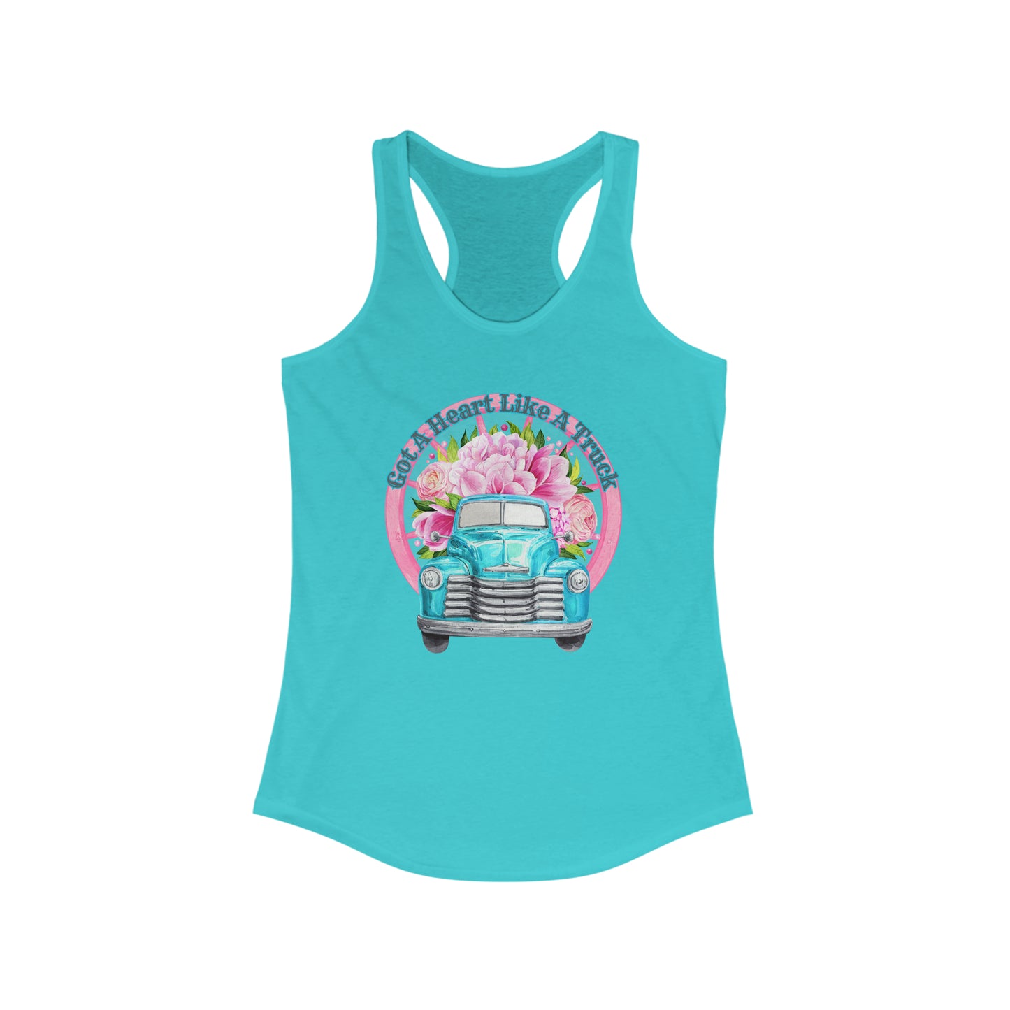 Heart like a Truck - Women's Ideal Racerback Tank