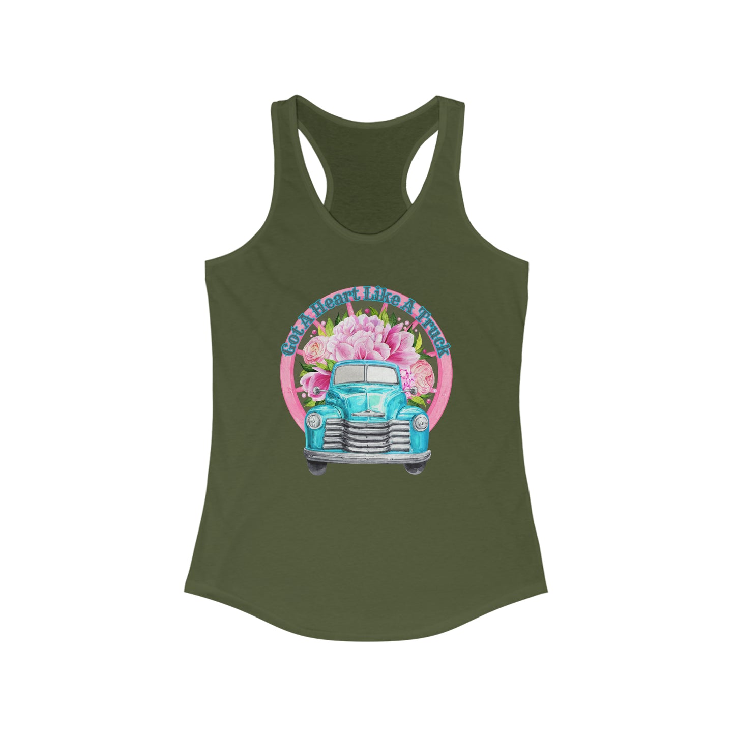 Heart like a Truck - Women's Ideal Racerback Tank