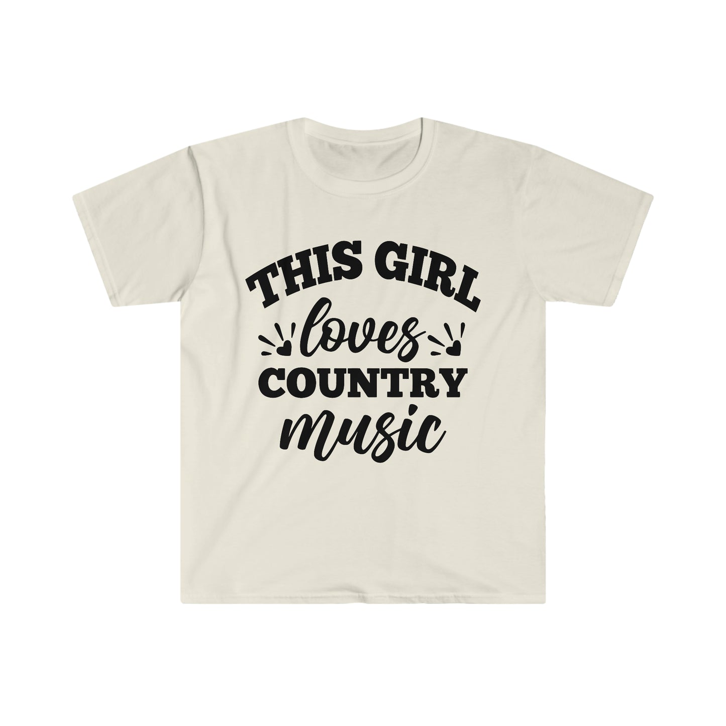 This Girl Loves Country Music - Unisex Softstyle T-Shirt