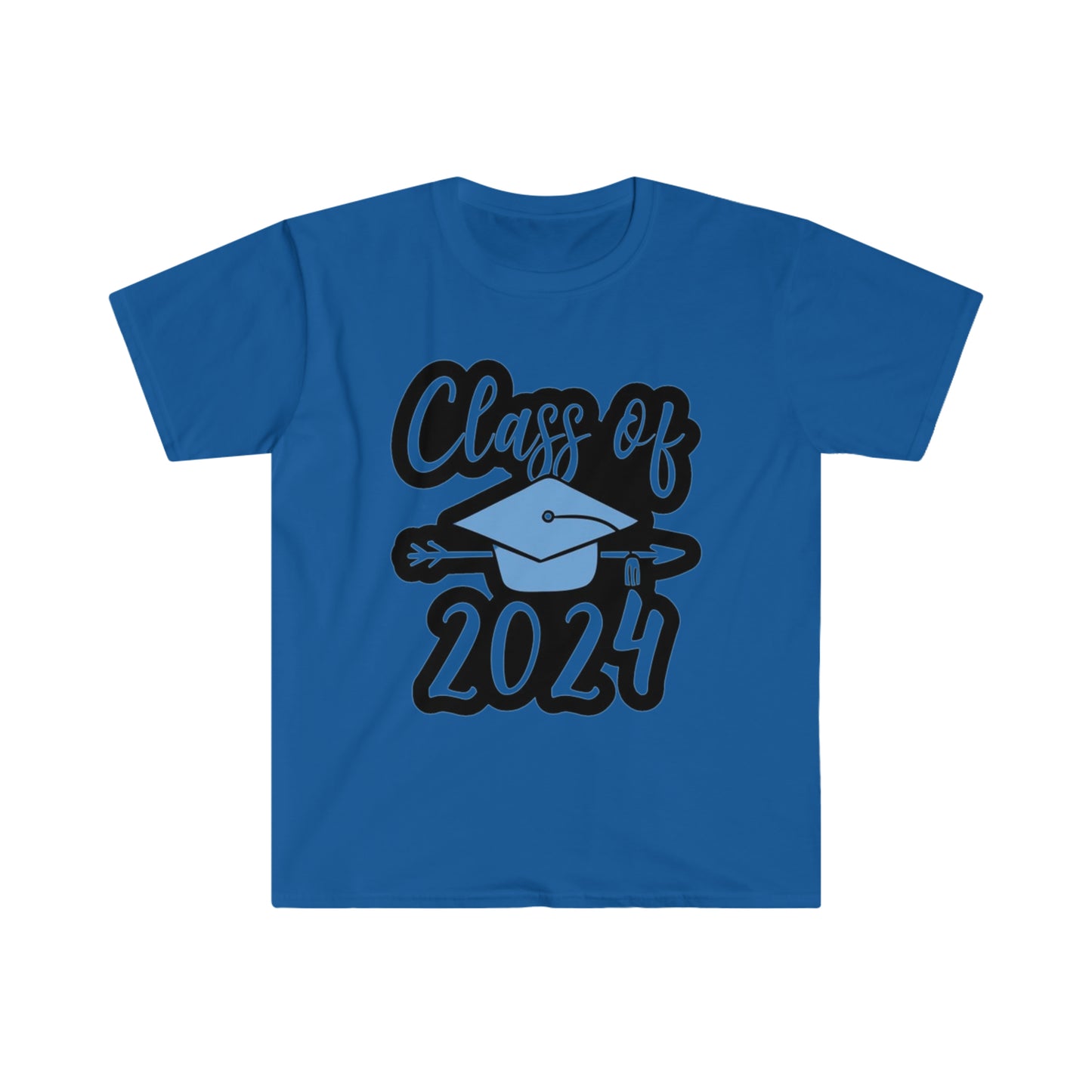 Class of 2024 Hat and Arrow - Unisex Softstyle T-Shirt