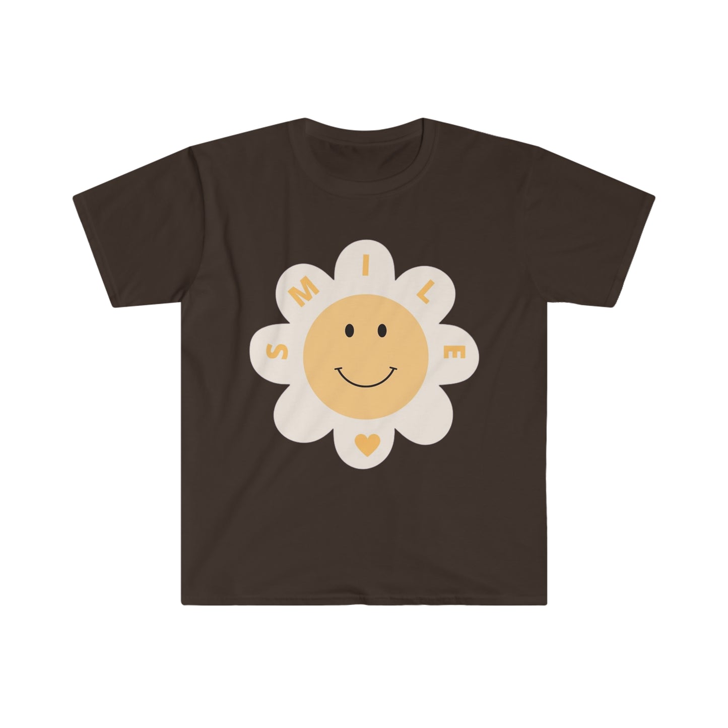 Smile w/Heart - Unisex Softstyle T-Shirt