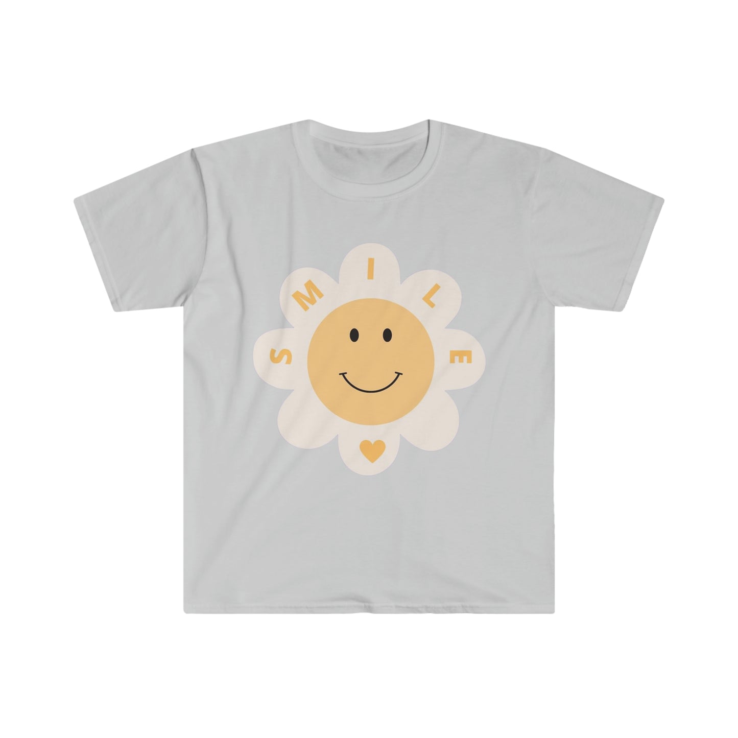 Smile w/Heart - Unisex Softstyle T-Shirt