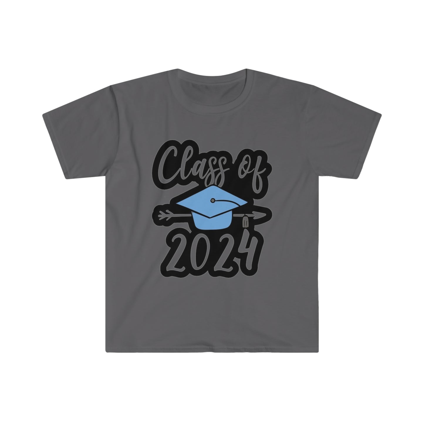 Class of 2024 Hat and Arrow - Unisex Softstyle T-Shirt