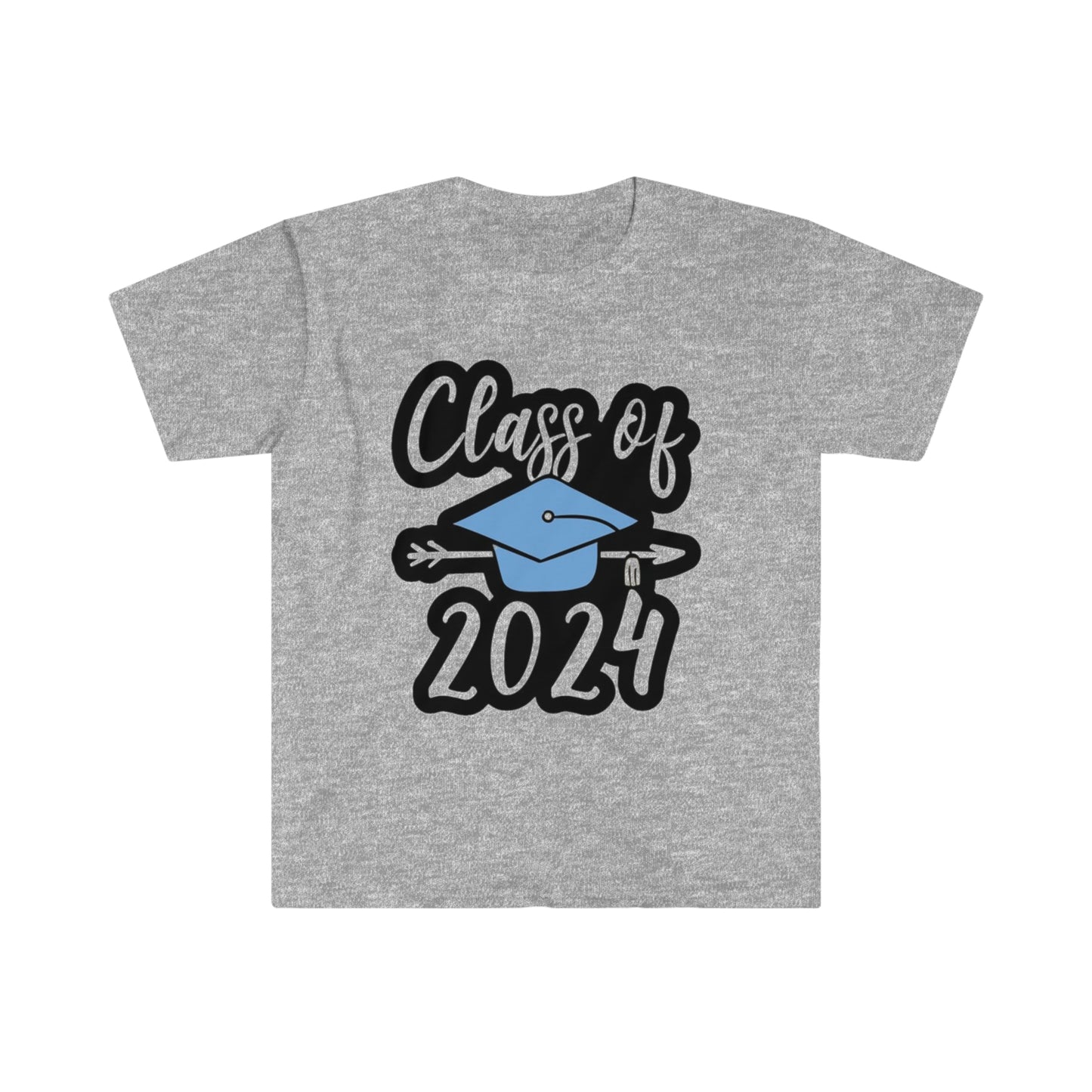 Class of 2024 Hat and Arrow - Unisex Softstyle T-Shirt