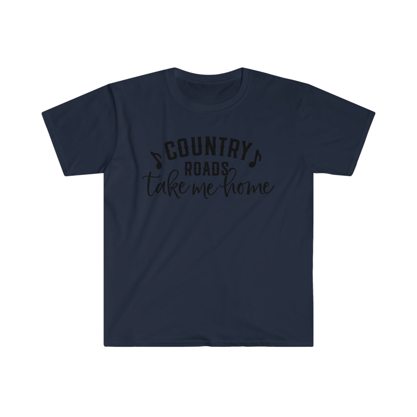 Country Roads Take Me Home - Unisex Softstyle T-Shirt