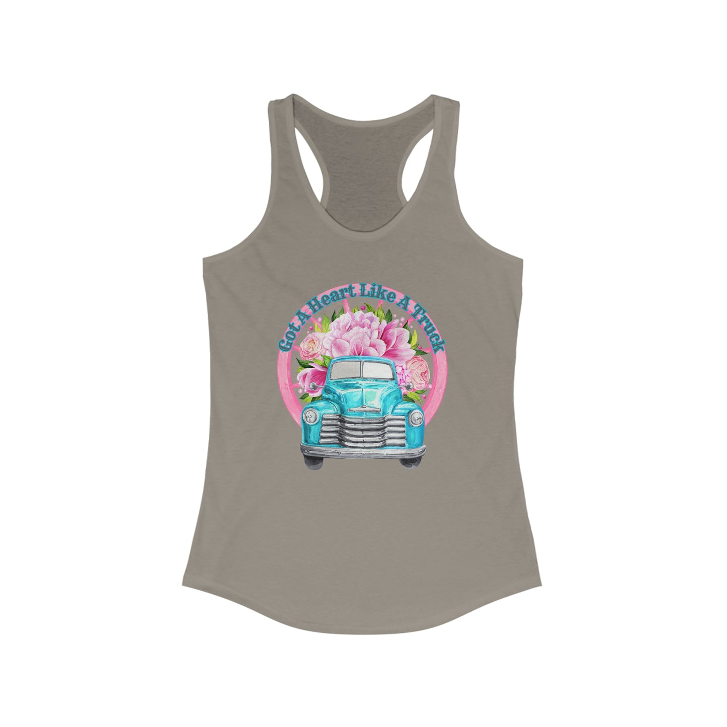 Heart like a Truck - Women's Ideal Racerback Tank