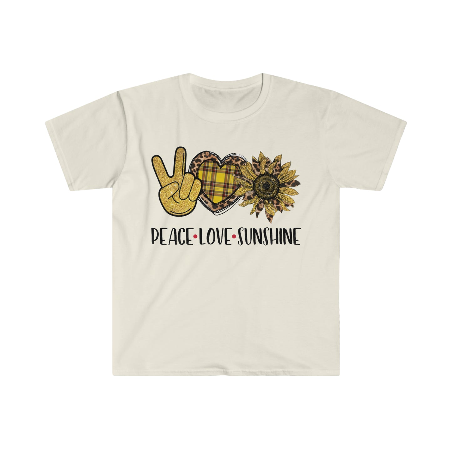 Peace Love Sunshine - Unisex Softstyle T-Shirt