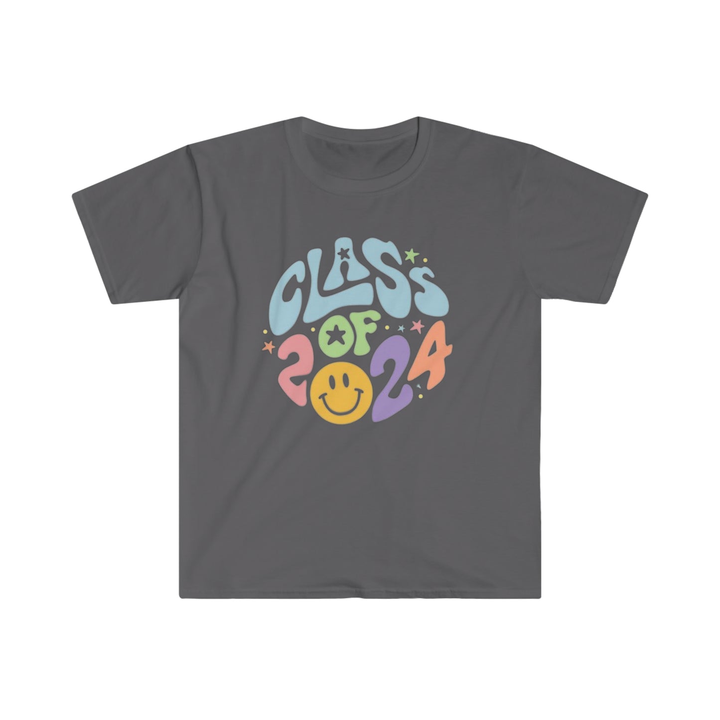 Class of 2024 Smiley - Unisex Softstyle T-Shirt