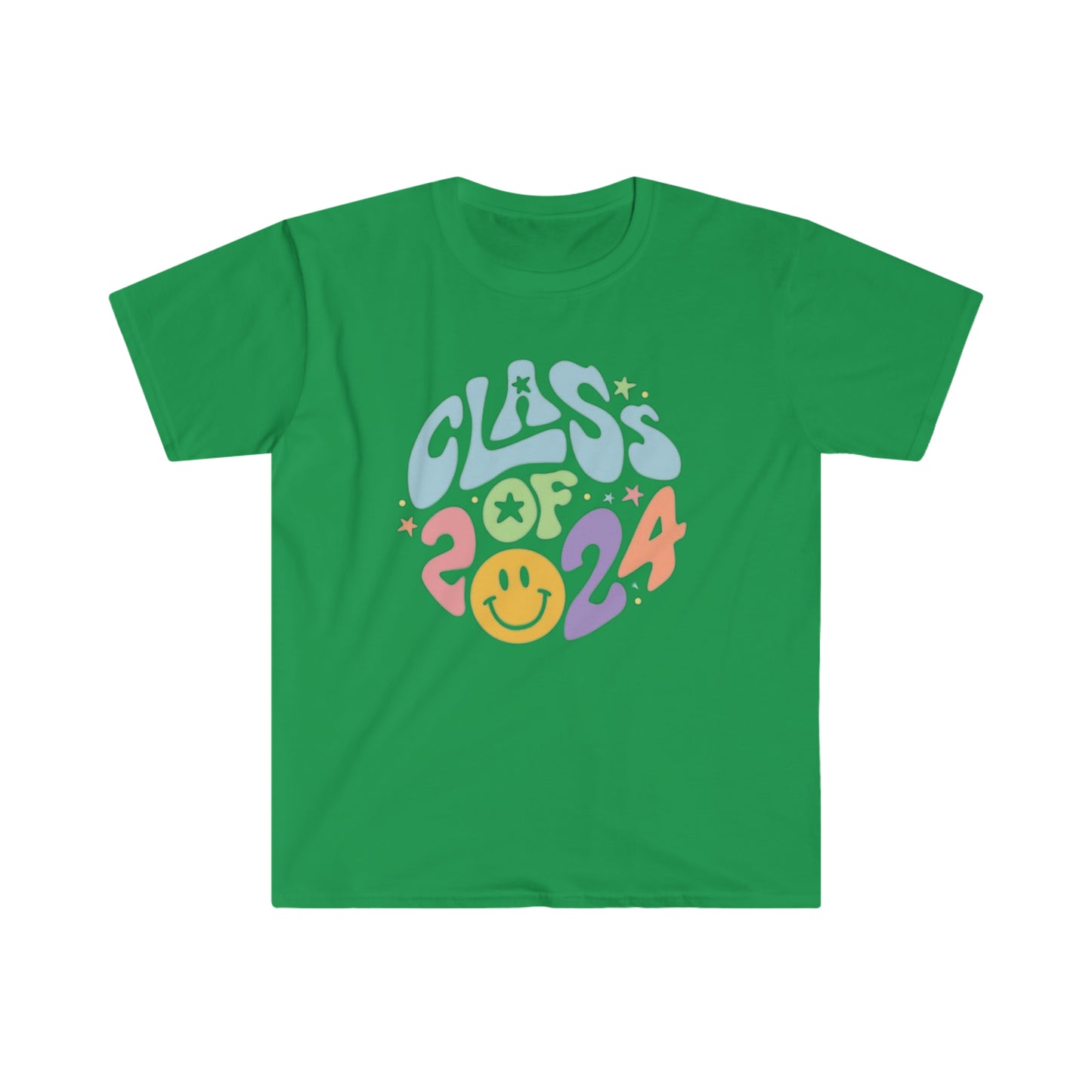 Class of 2024 Smiley - Unisex Softstyle T-Shirt