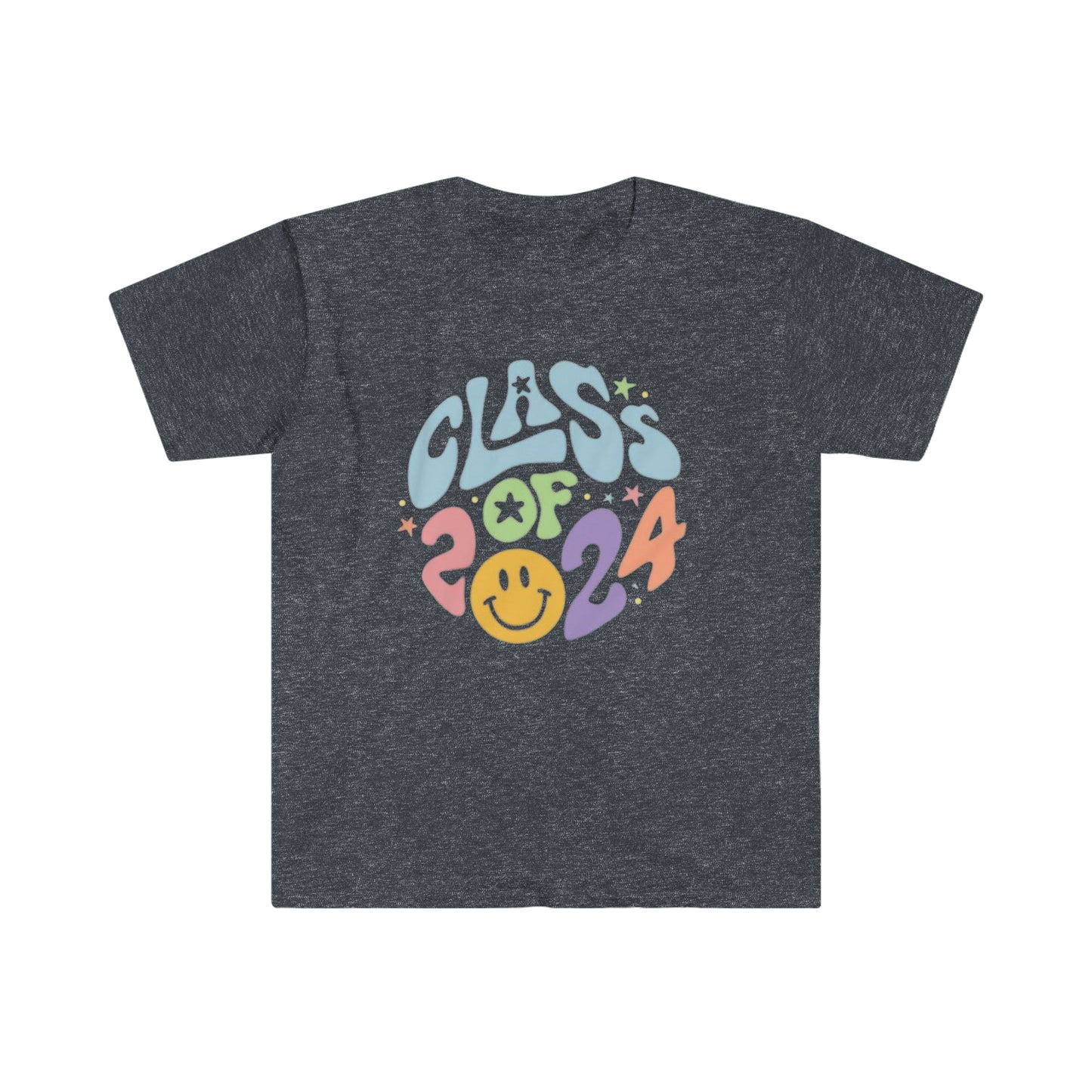 Class of 2024 Smiley - Unisex Softstyle T-Shirt