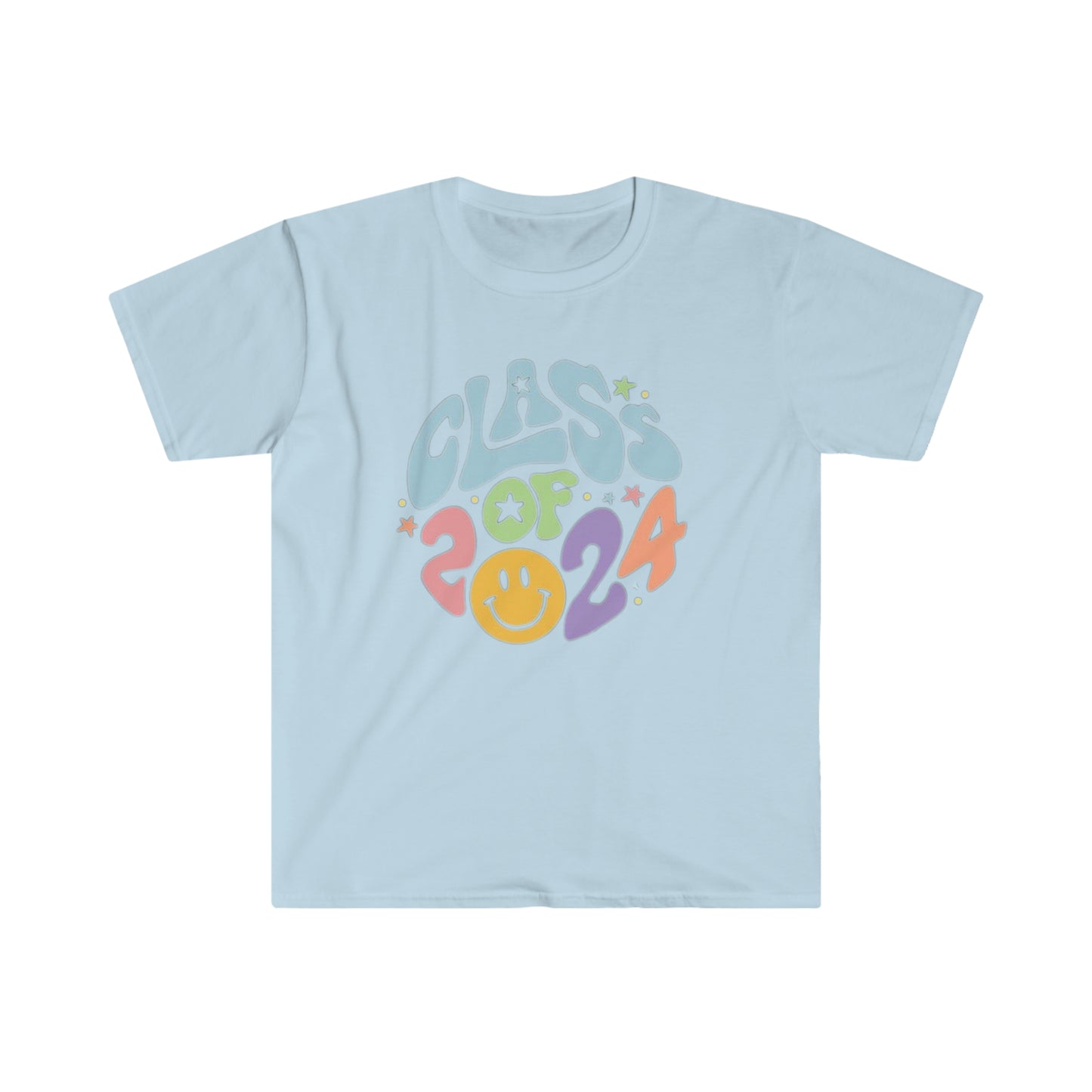 Class of 2024 Smiley - Unisex Softstyle T-Shirt
